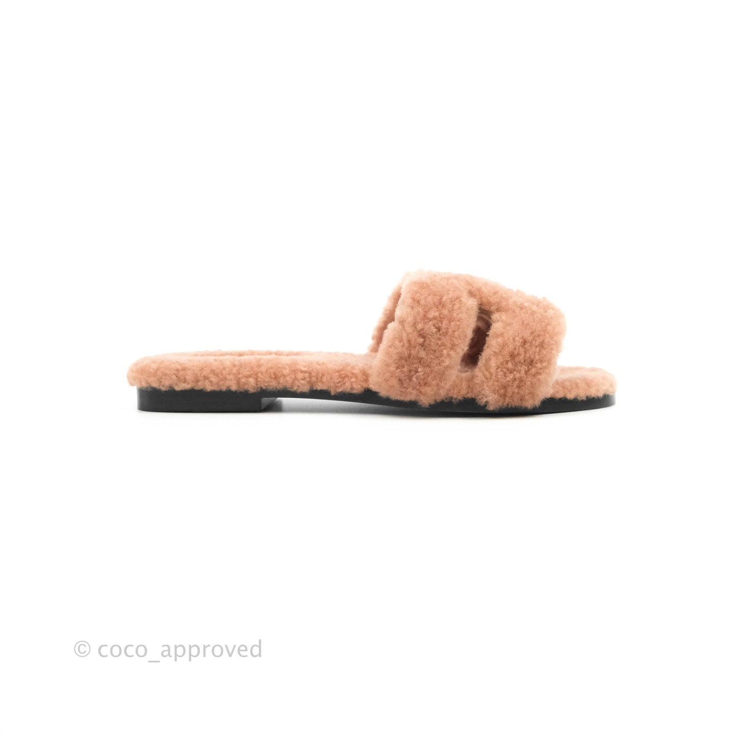 Hermès Teddy Oran Sandals in Rose Aube Size 36