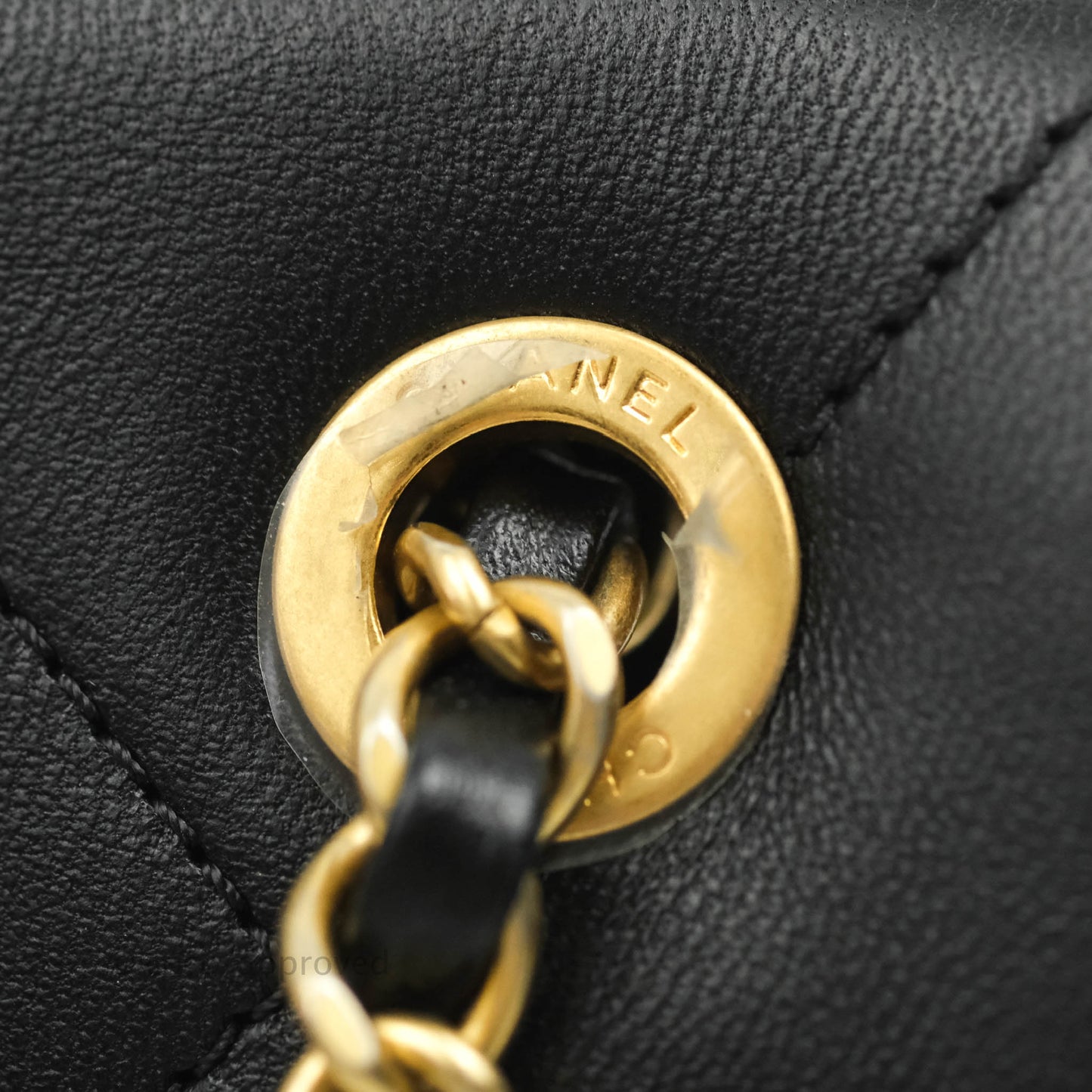 Chanel A Real Catch Quilted Flap Bag Black Aged Gold Hardware