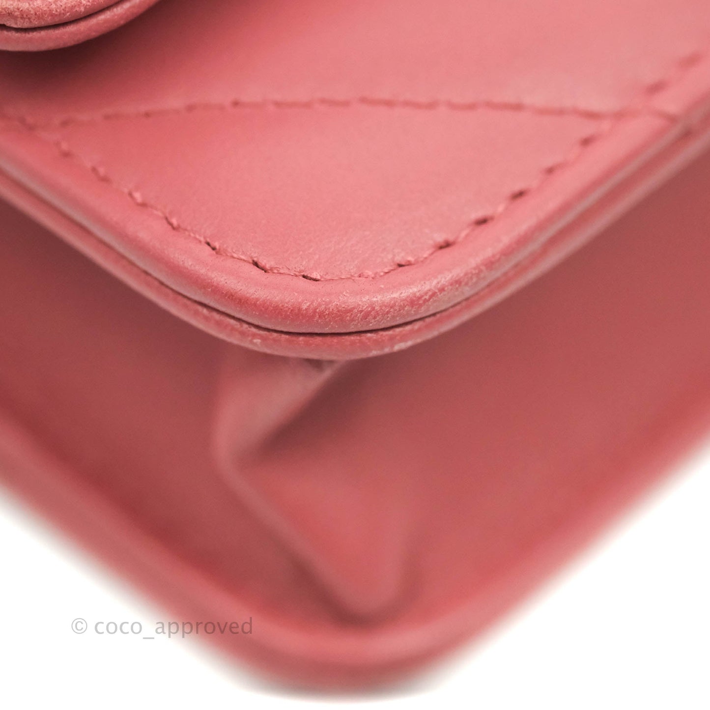 Chanel Trendy CC WOC Wallet on Chain Chevron Pink Lambskin Gold Hardware