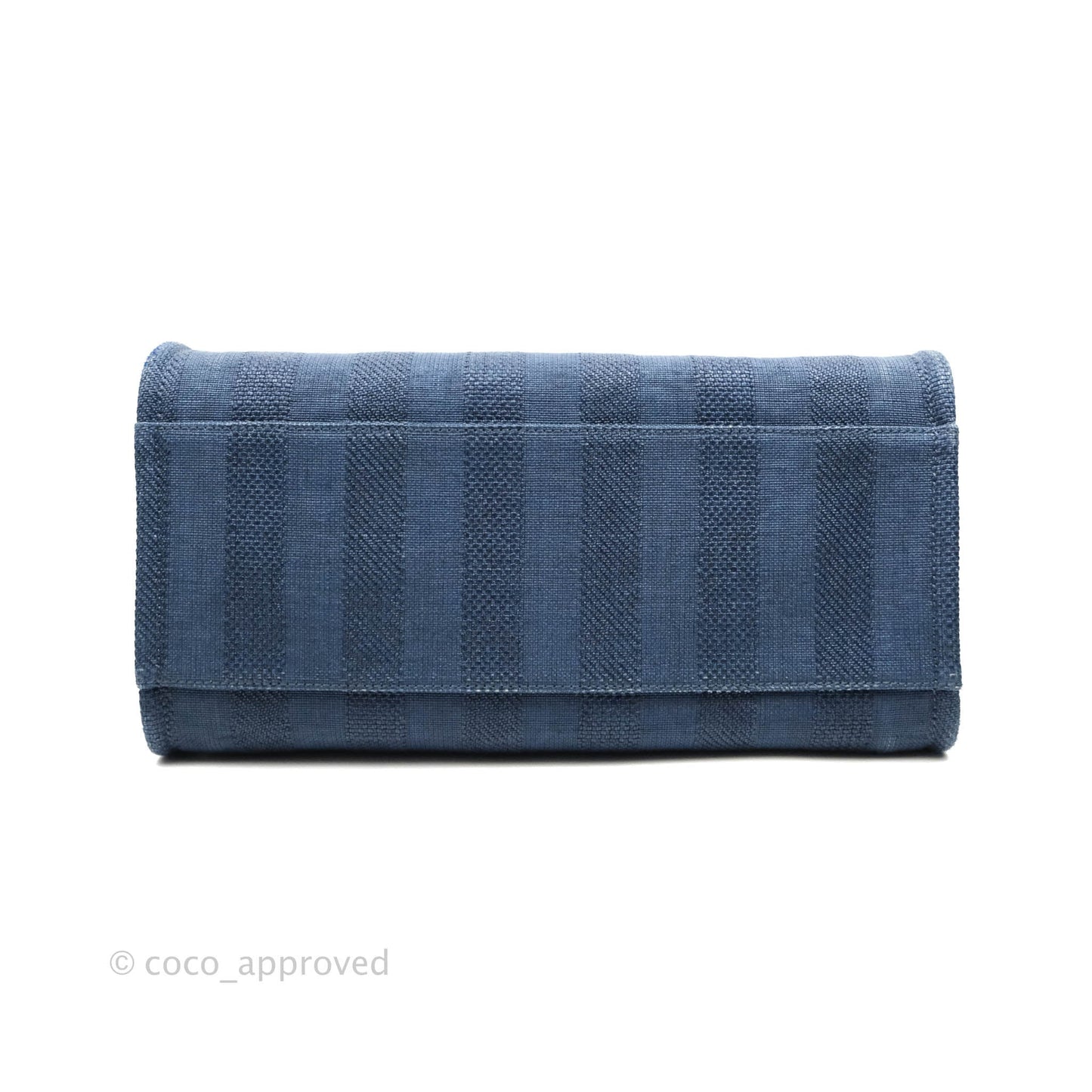 Chanel Large Deauville Navy Blue Canvas Gold Hardware