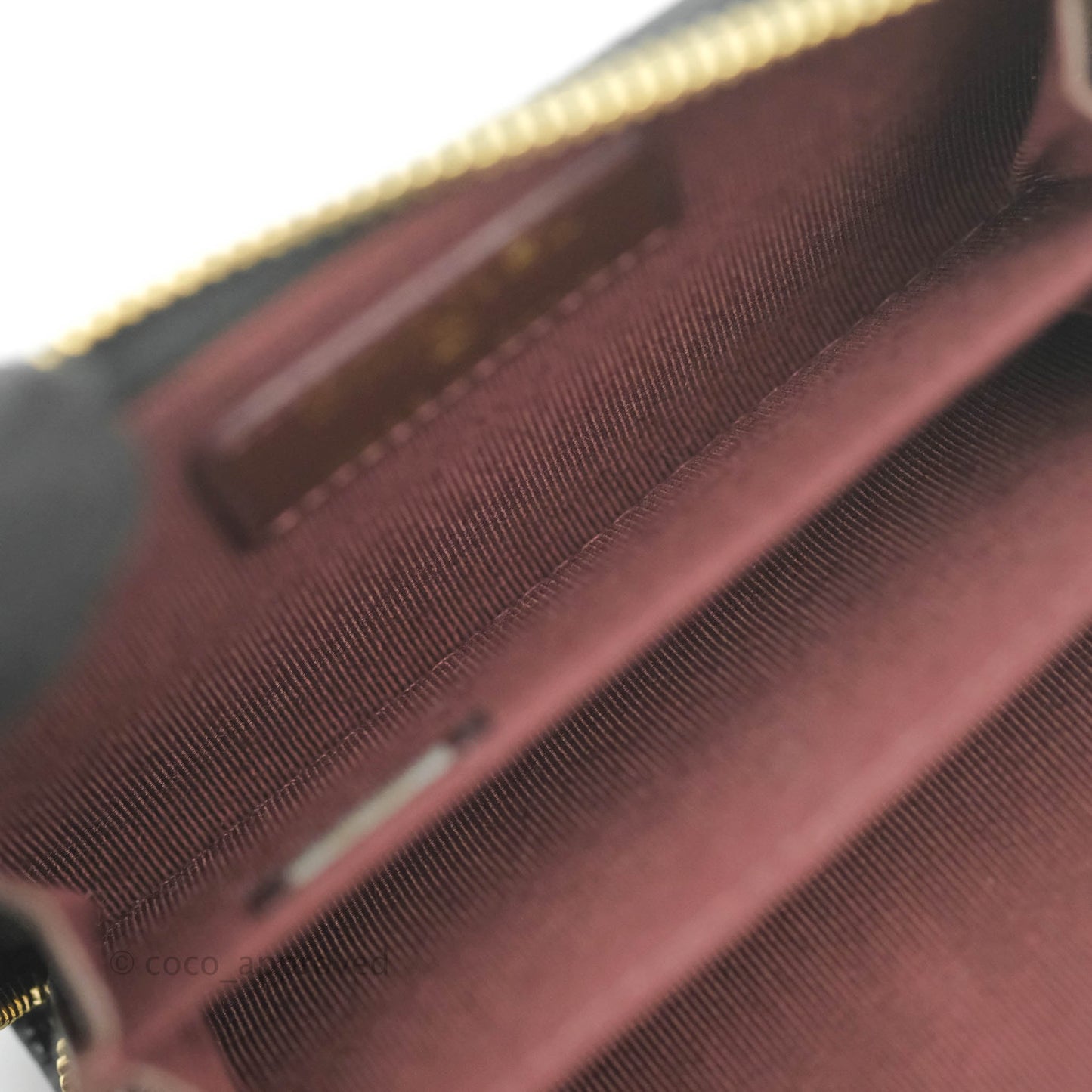 Chanel Classic Zipped Coin Purse Black Caviar Gold Hardware