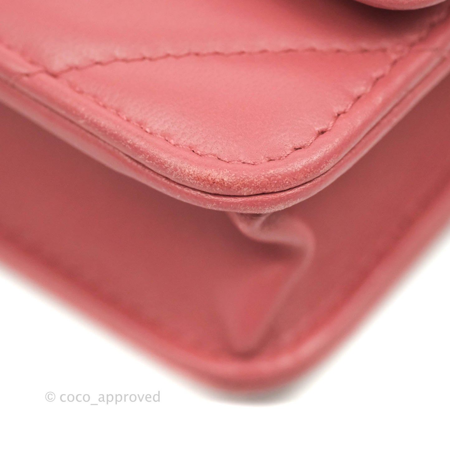 Chanel Trendy CC WOC Wallet on Chain Chevron Pink Lambskin Gold Hardware