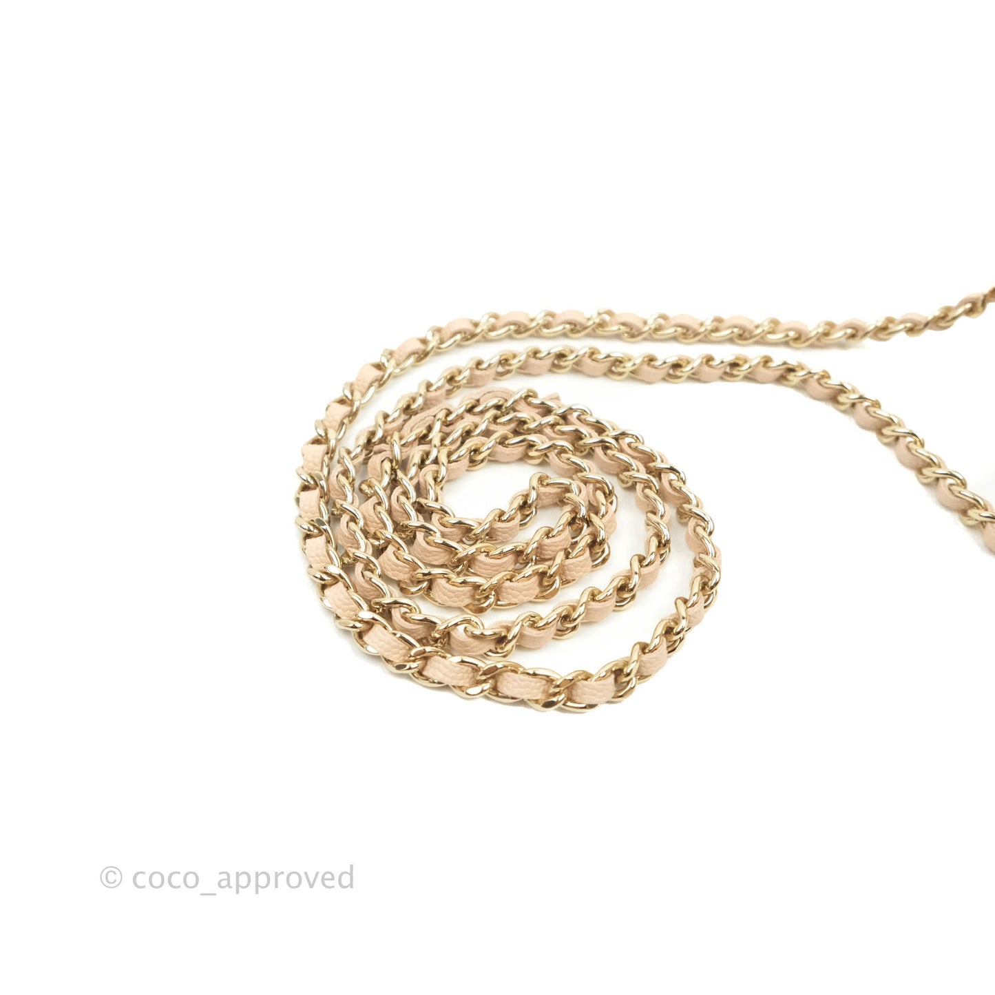 Chanel Classic Vanity Rectangular Light Beige Caviar Gold Hardware 22C