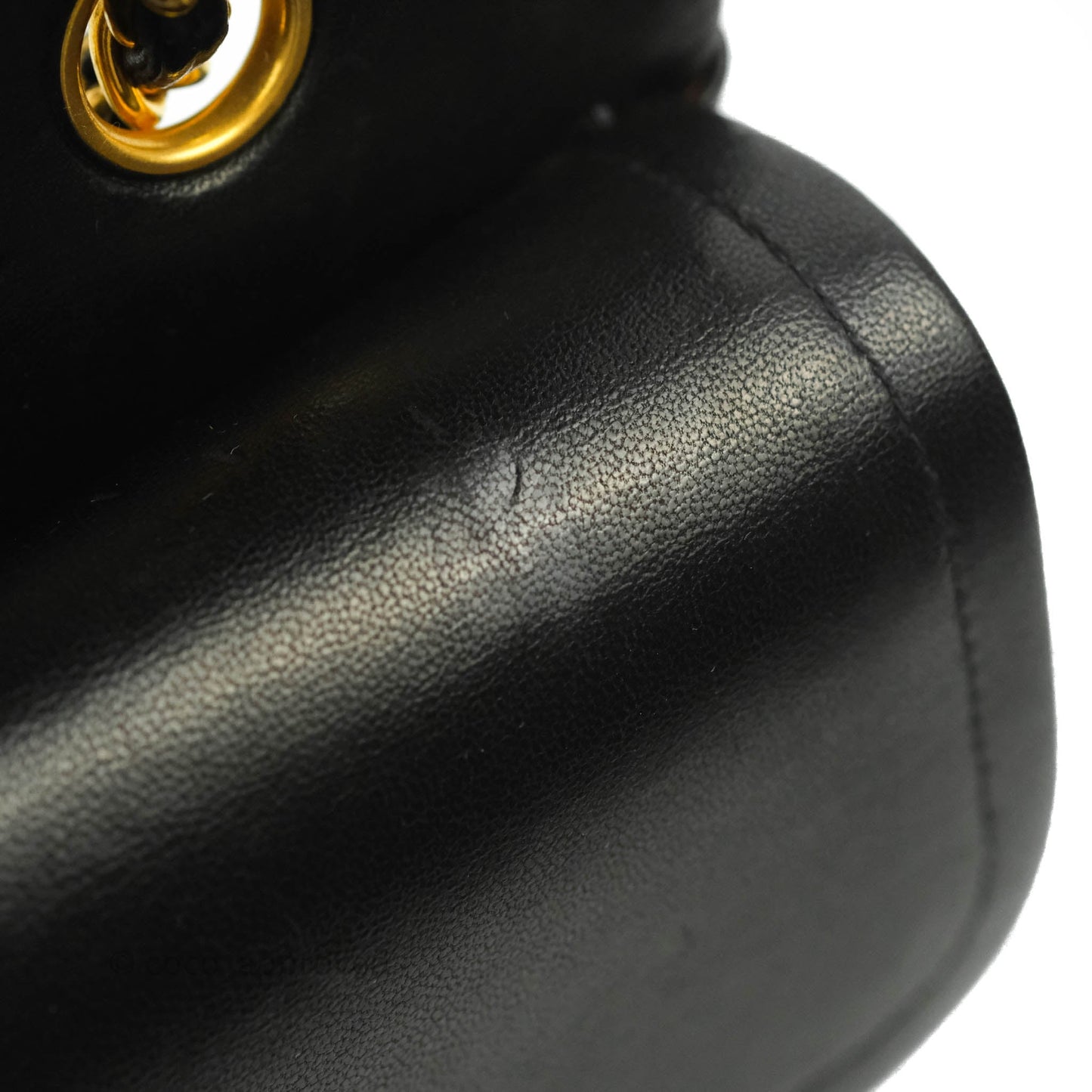 Chanel Vintage Classic M/L Medium Double Flap Black Lambskin 24K Gold Hardware
