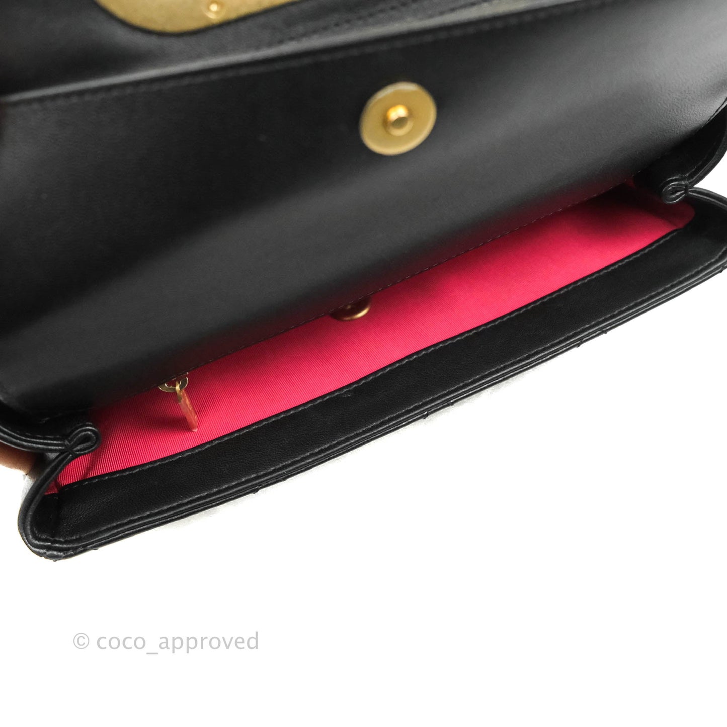 Chanel A Real Catch Quilted Flap Bag Black Aged Gold Hardware