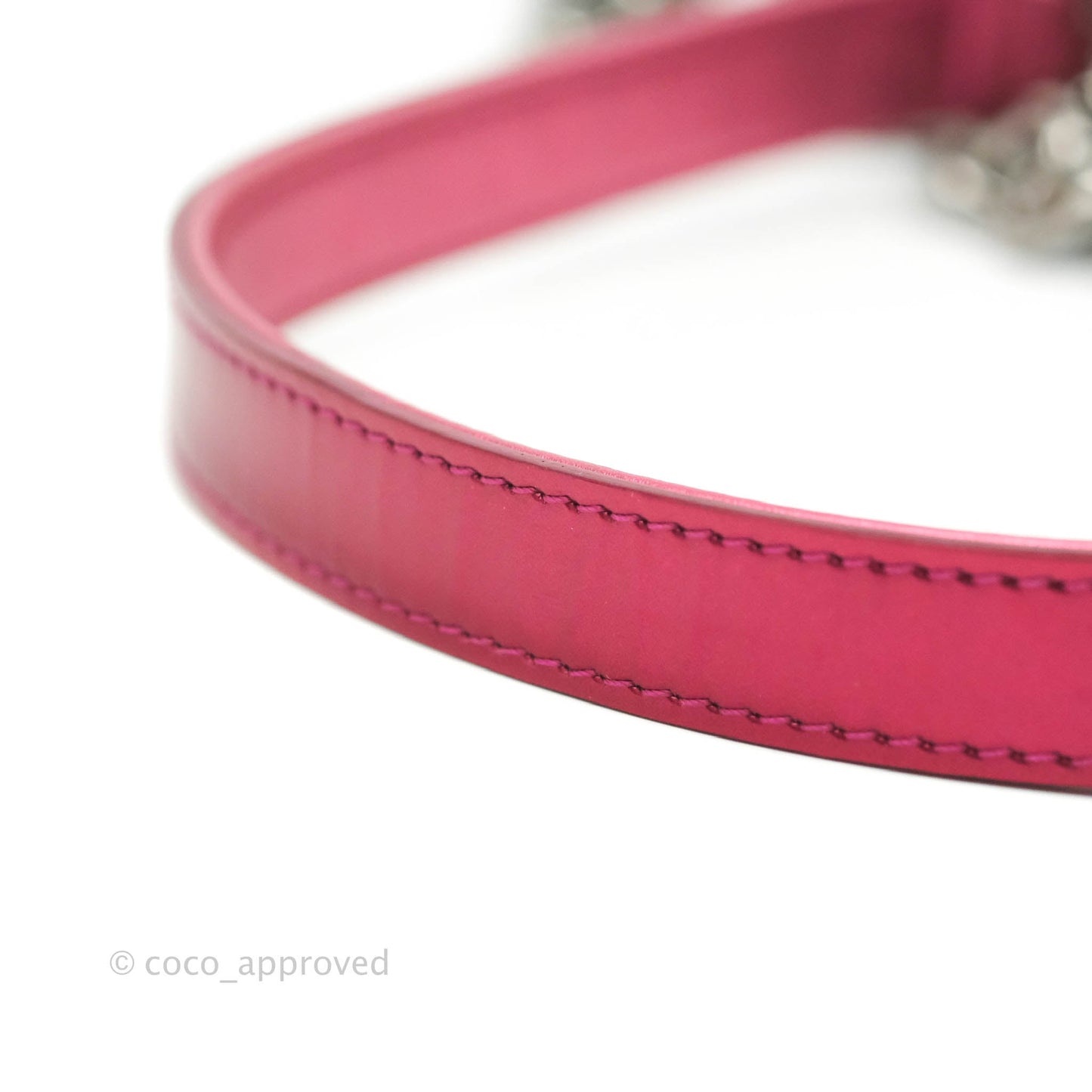 Chanel Quilted Small Boy Metallic Pink Patent & Lambskin Gun Metal