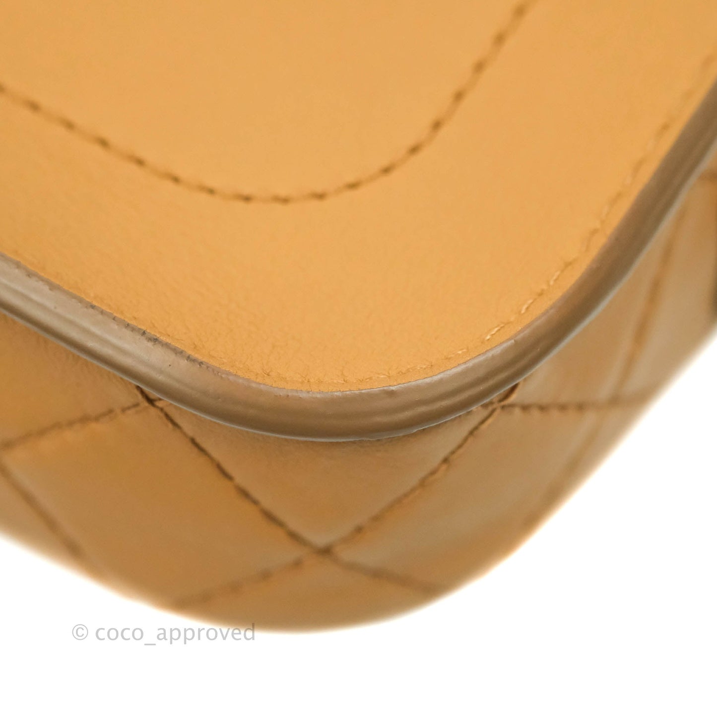 Chanel Quilted Flap With Coin Purse Caramel Calfskin Aged Gold Hardware 19K