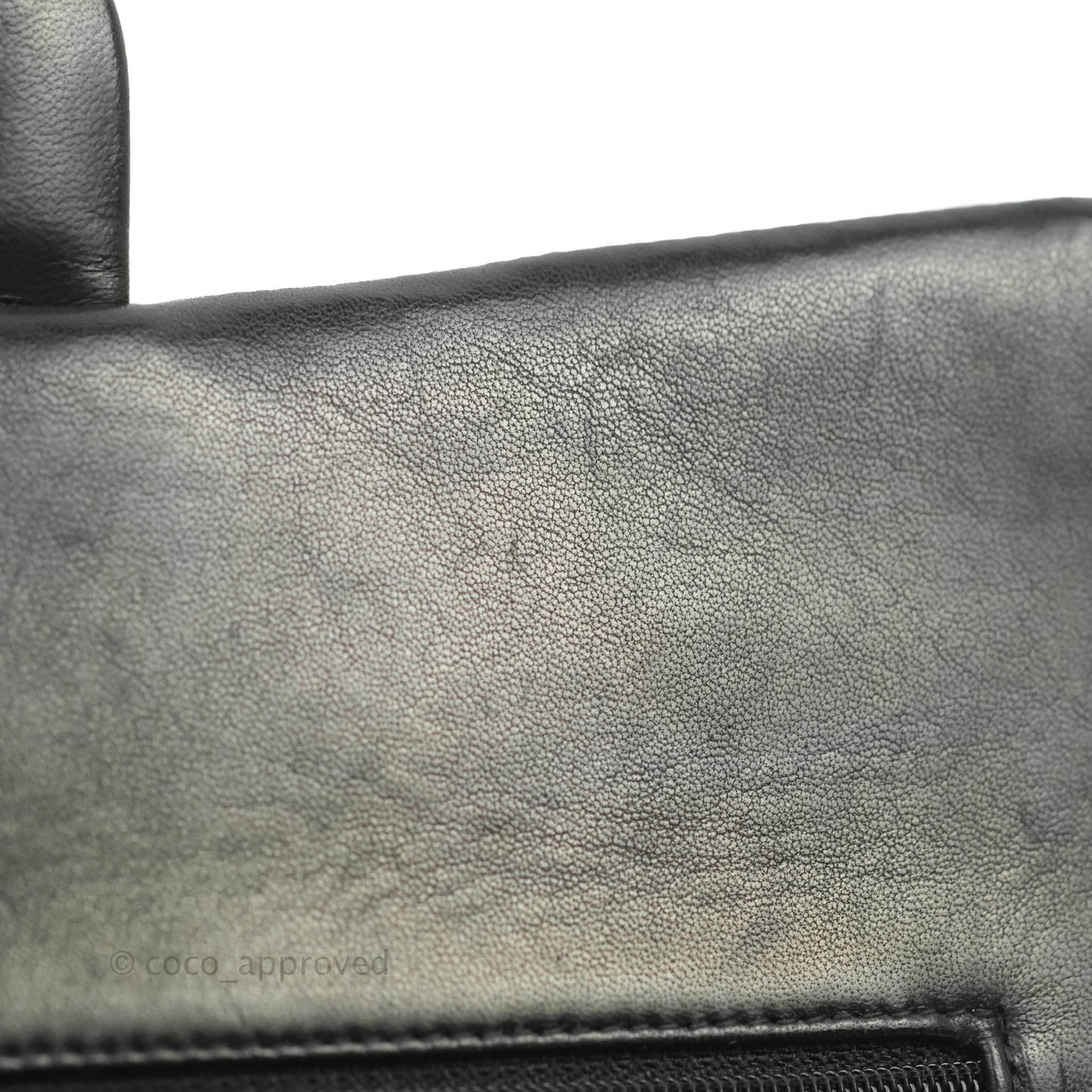 Chanel Vintage Classic M/L Medium Double Flap Black Lambskin 24K Gold Hardware