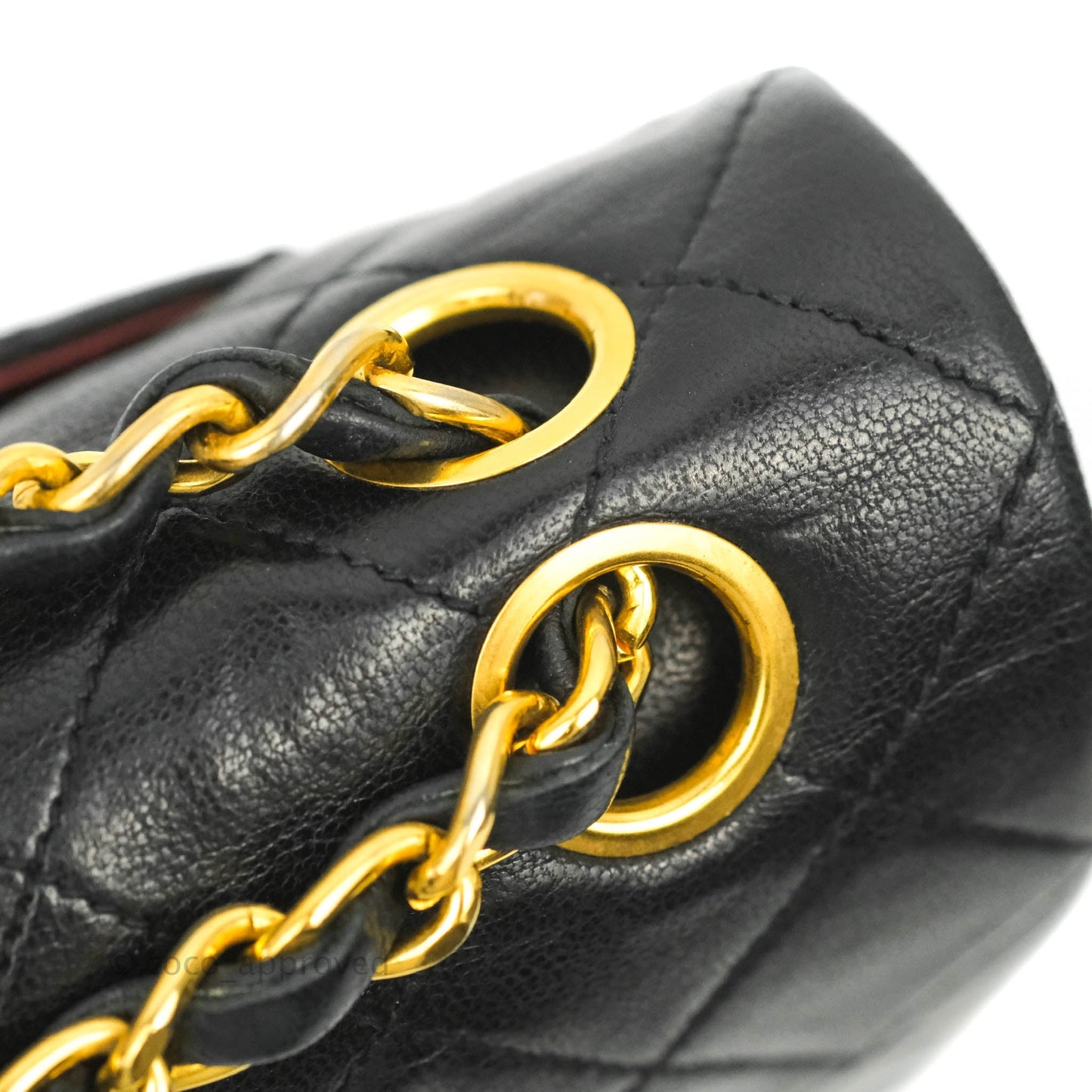 Chanel Classic Vintage Small S/M Flap Black Lambskin 24K Gold Hardware