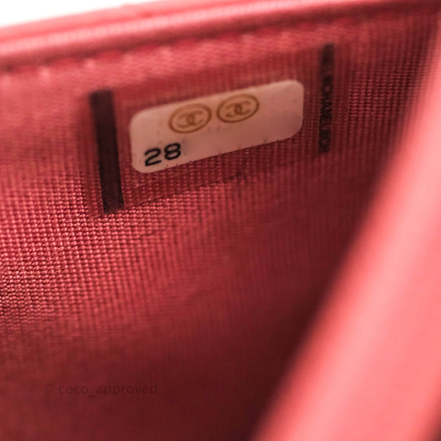 Chanel Trendy CC WOC Wallet on Chain Chevron Pink Lambskin Gold Hardware