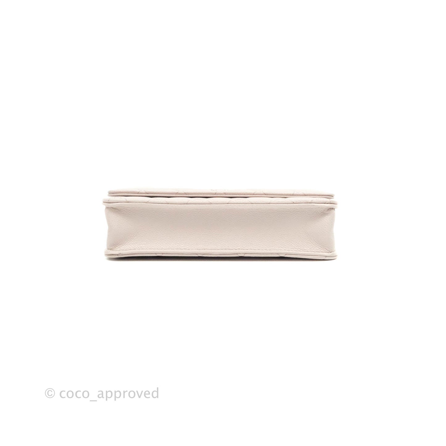 Chanel Quilted WOC Lilac Caviar CC Coco Chain Gold Hardware