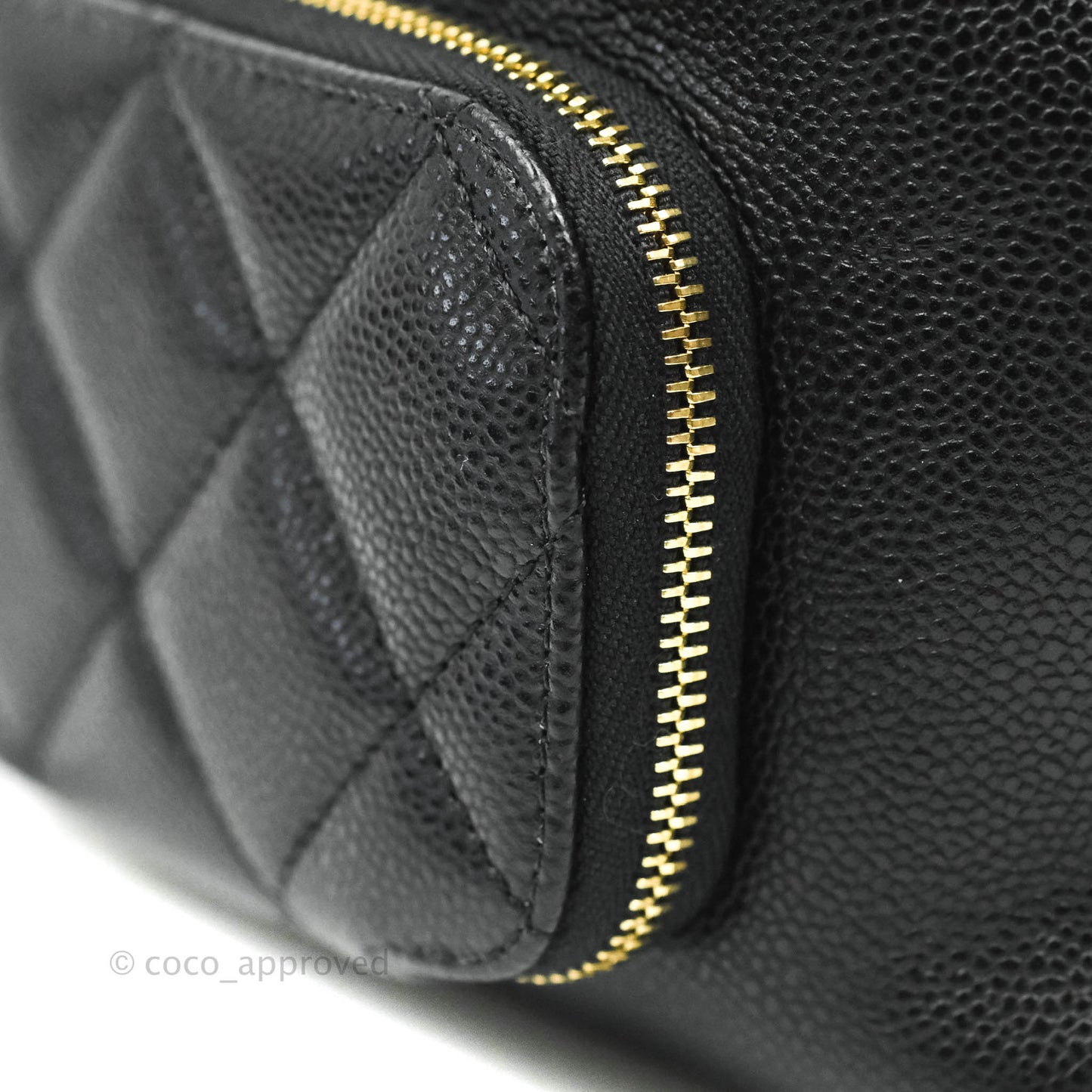 Chanel Business Affinity Drawstring Bucket Bag Black Caviar Gold Hardware 21P
