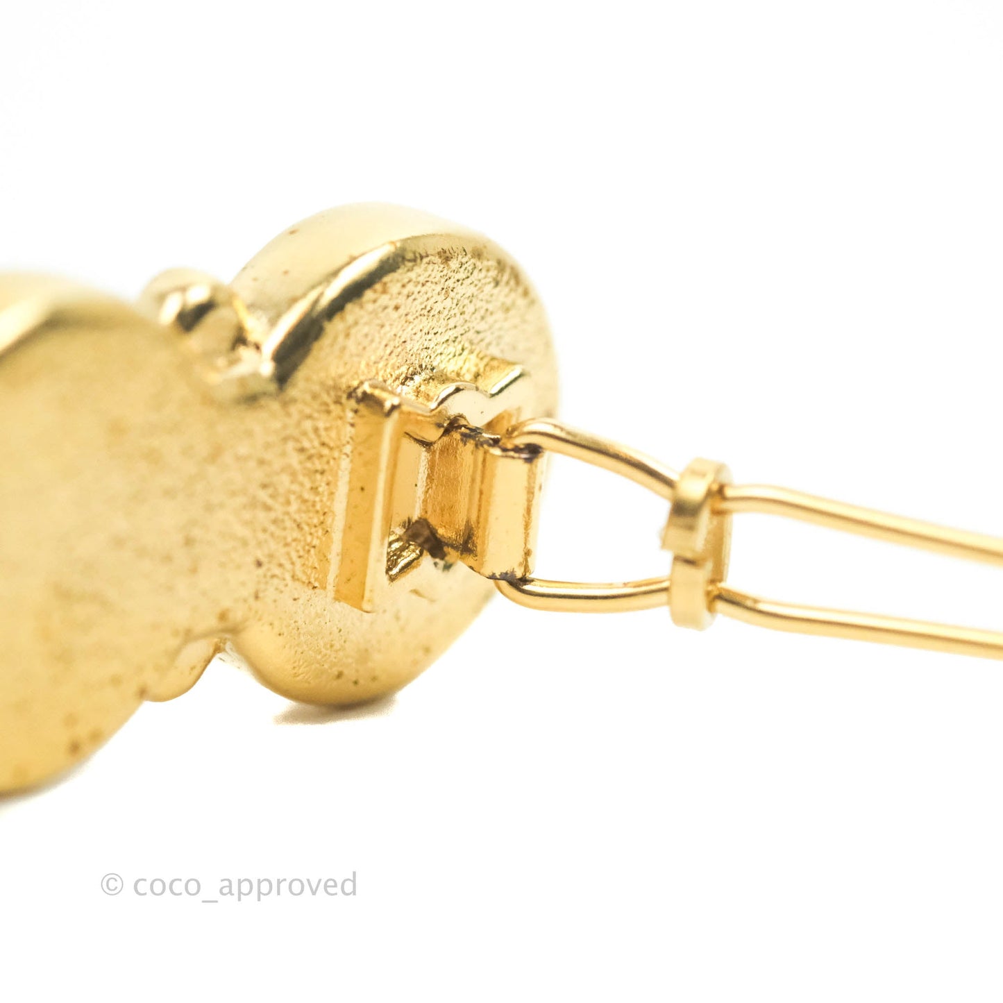 Chanel Clip Barrette Gold Black Crystal 20B