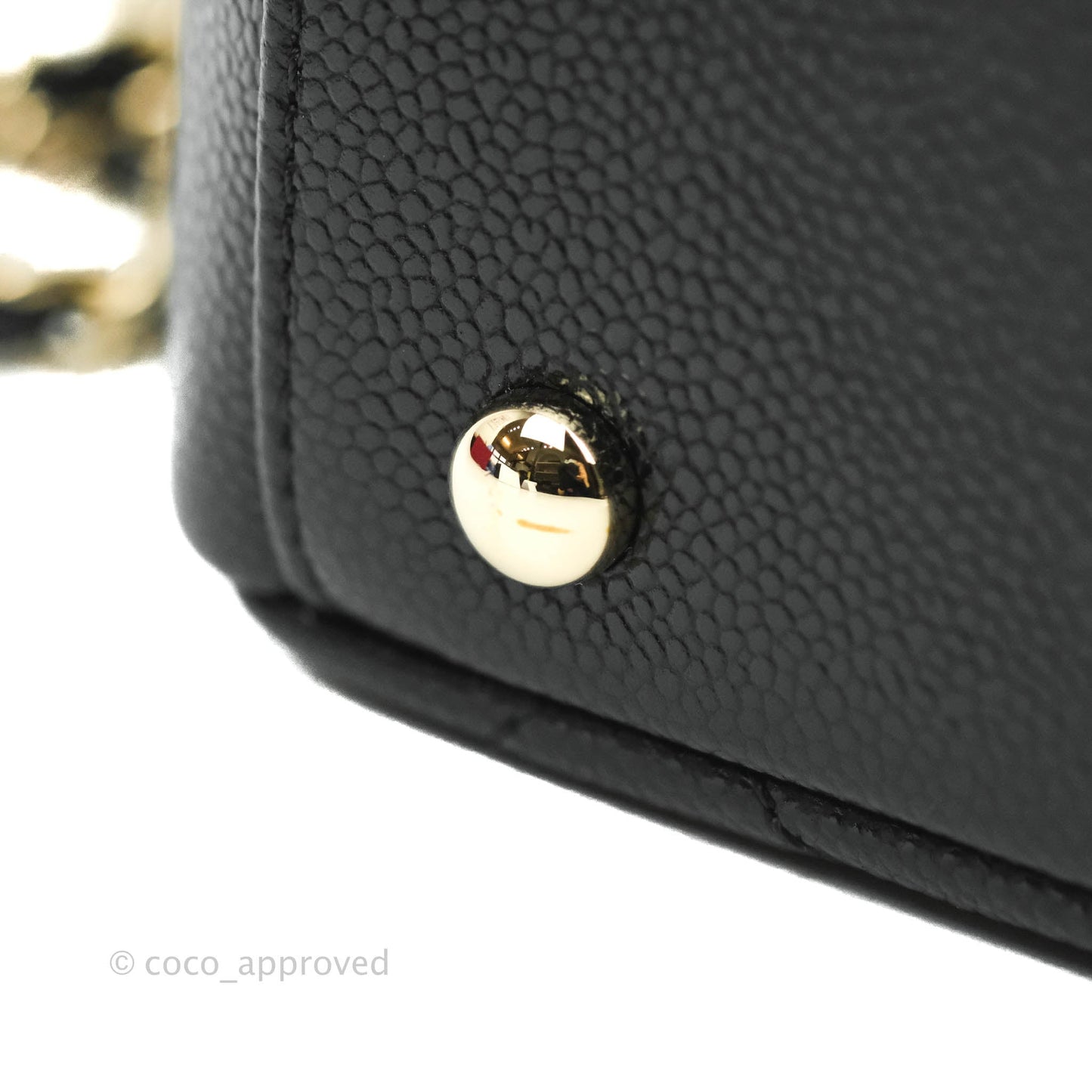 Chanel Small Quilted Business Affinity Flap Black Caviar Gold Hardware