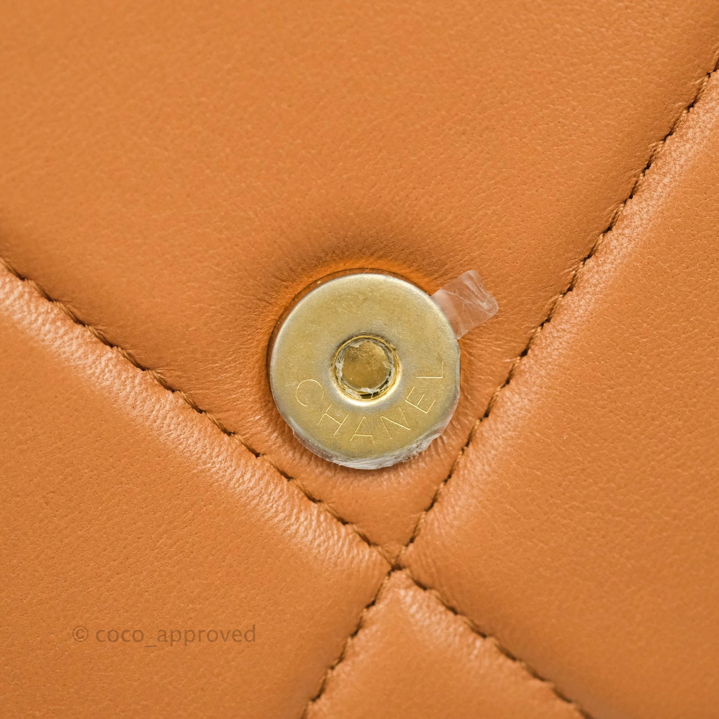 Chanel 19 Wallet on Chain WOC Dark Beige Caramel Lambskin Mixed Hardware 21K