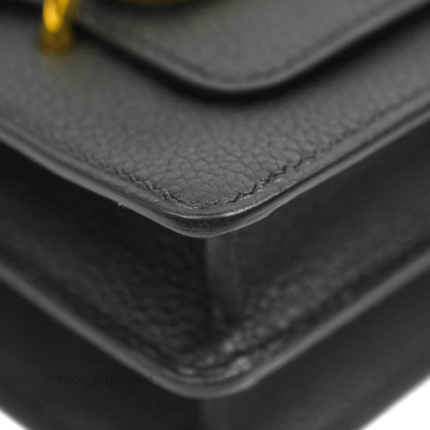 Hermès Roulis Mini 18 Black Clemence Gold Hardware