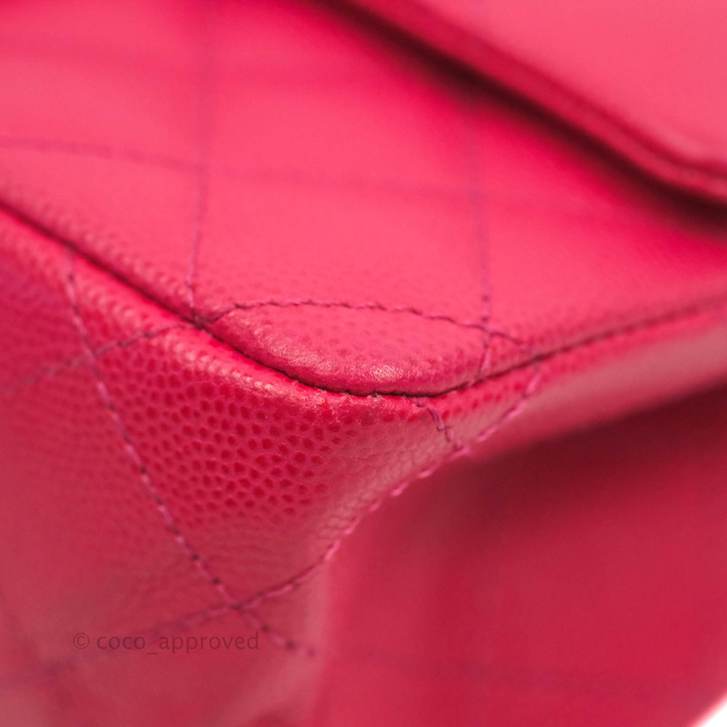 Chanel Reissue 224 Flap Quilted Fuschia Pink Caviar Aged Gold Hardware