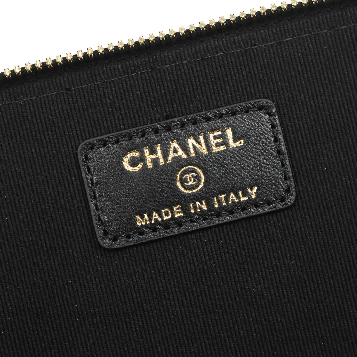 Chanel Classic Vanity Rectangular Top Handle With Chain Black Lambskin Gold Hardware
