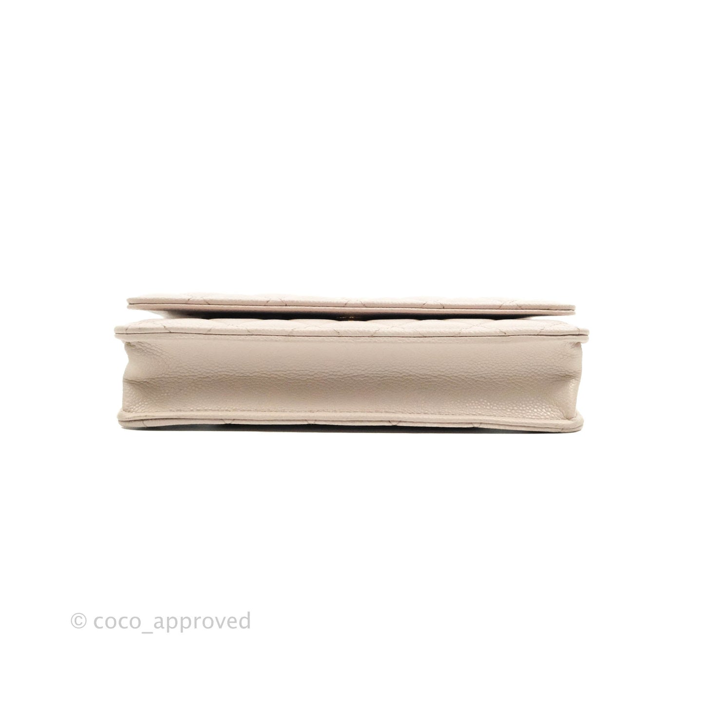 Chanel Quilted WOC Lilac Caviar CC Coco Chain Gold Hardware
