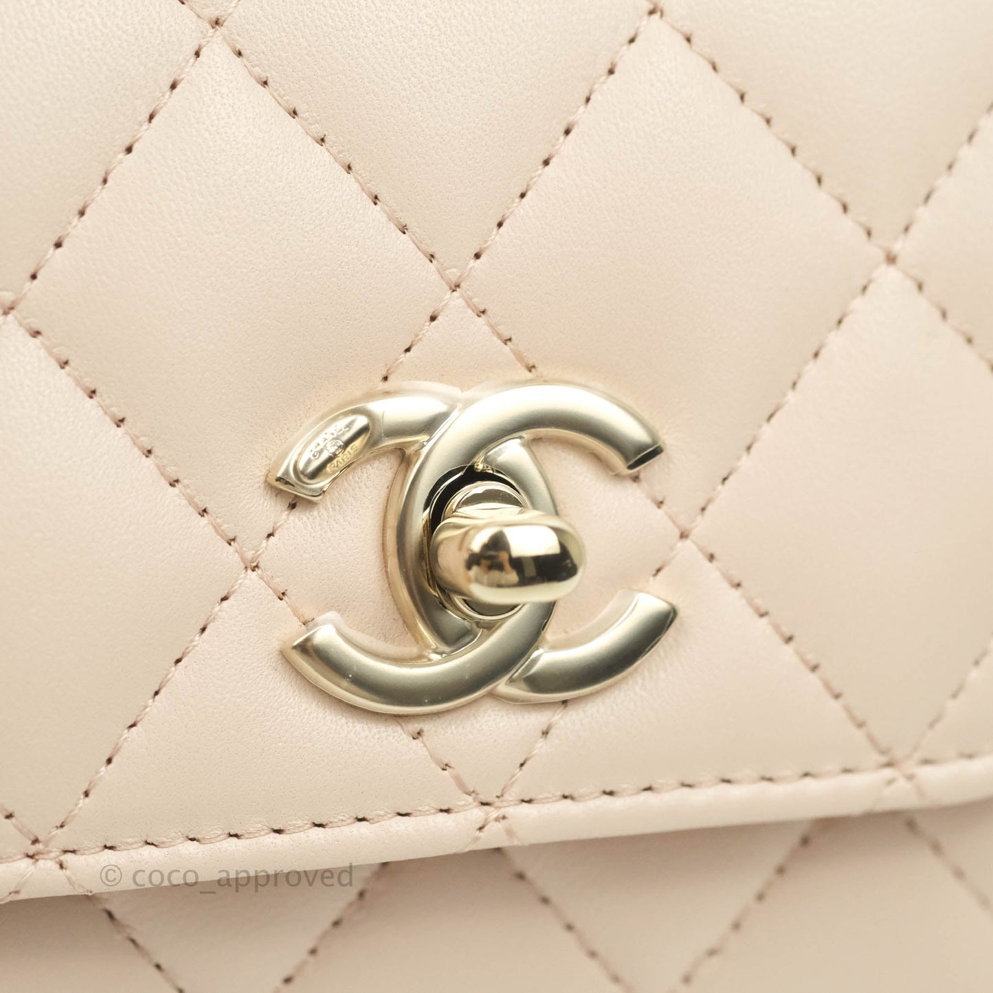 Chanel Mini Quilted Trendy CC Clutch With Chain Rose Clair Pink Lambskin Gold Hardware