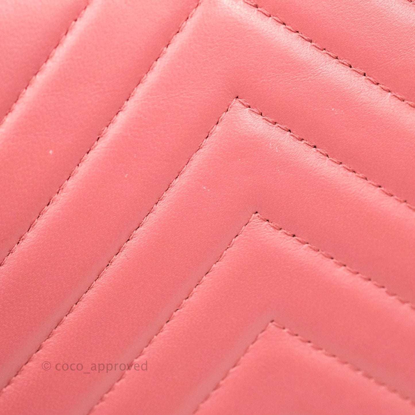 Chanel Trendy CC WOC Wallet on Chain Chevron Pink Lambskin Gold Hardware