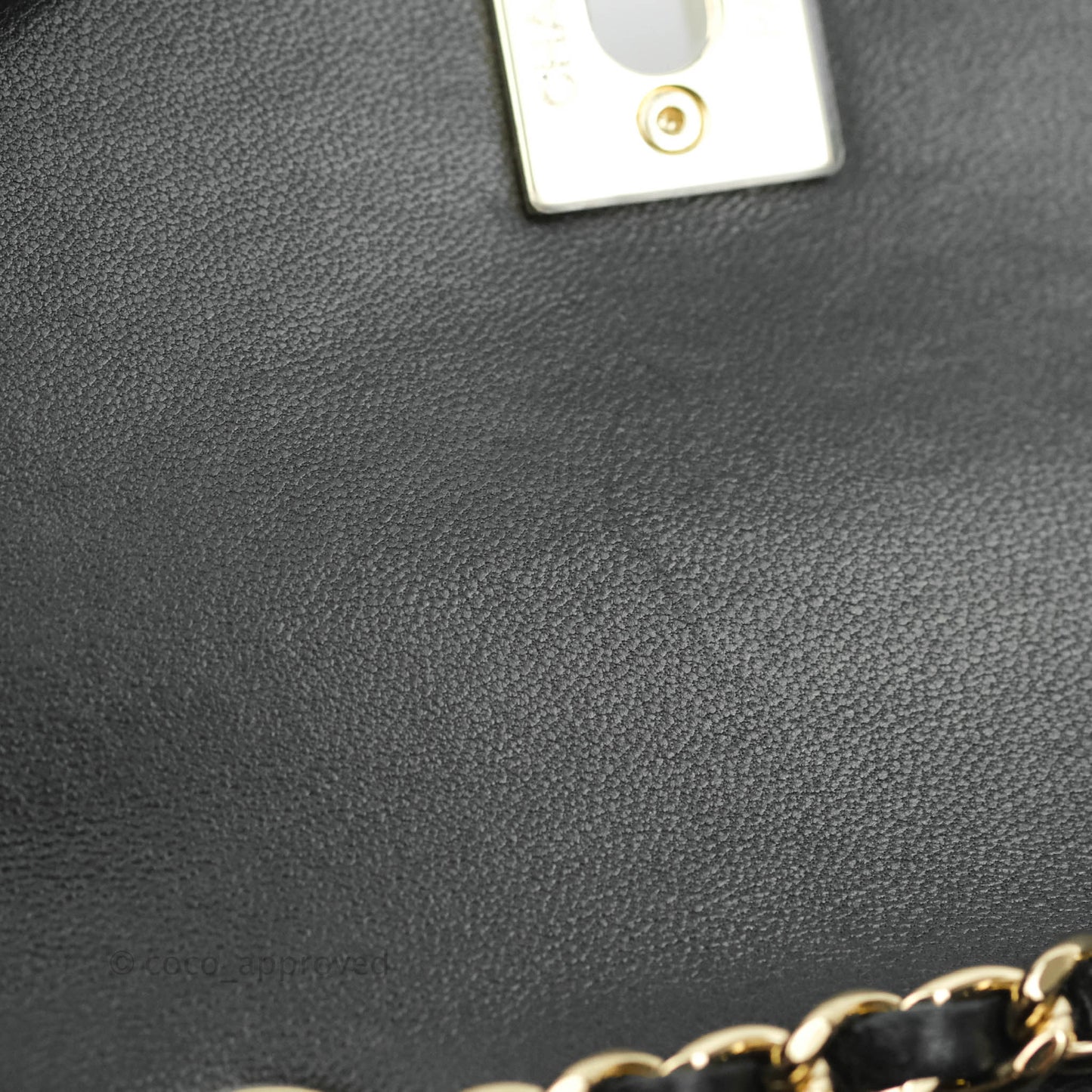 Chanel Small Quilted Trendy CC Clutch With Chain Black Lambskin Gold Hardware
