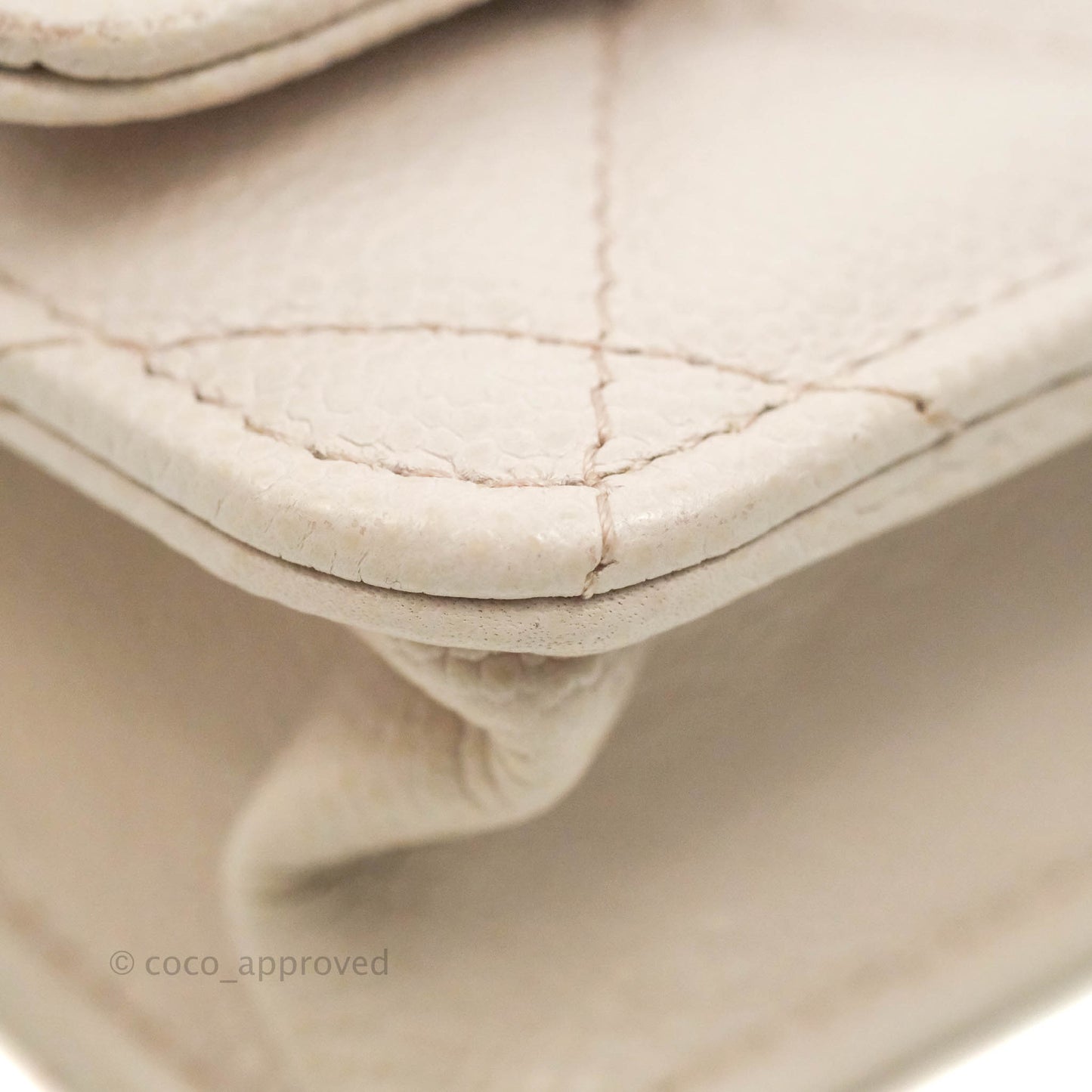 Chanel Quilted WOC Lilac Caviar CC Coco Chain Gold Hardware