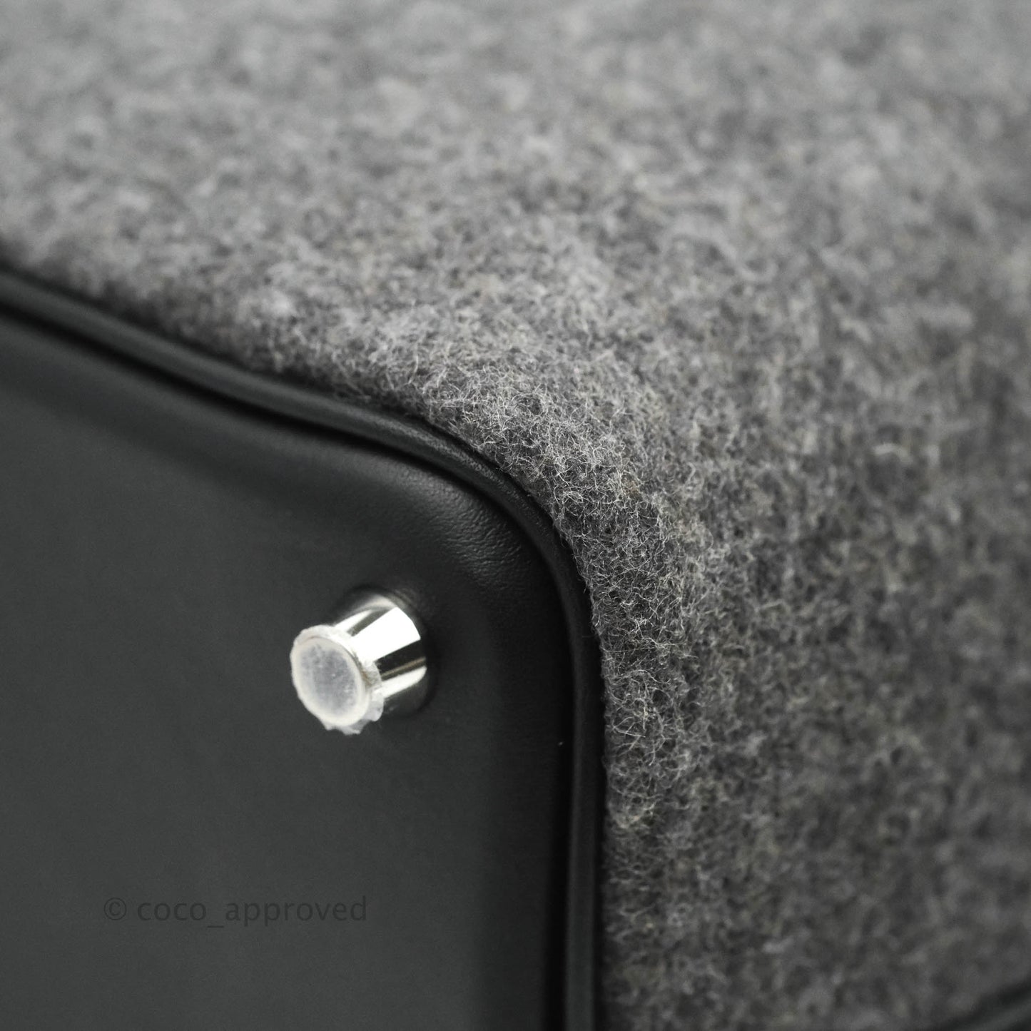 Hermès Wool Feutre Swift Grey Picotin Lock 18 PM Palladium Hardware