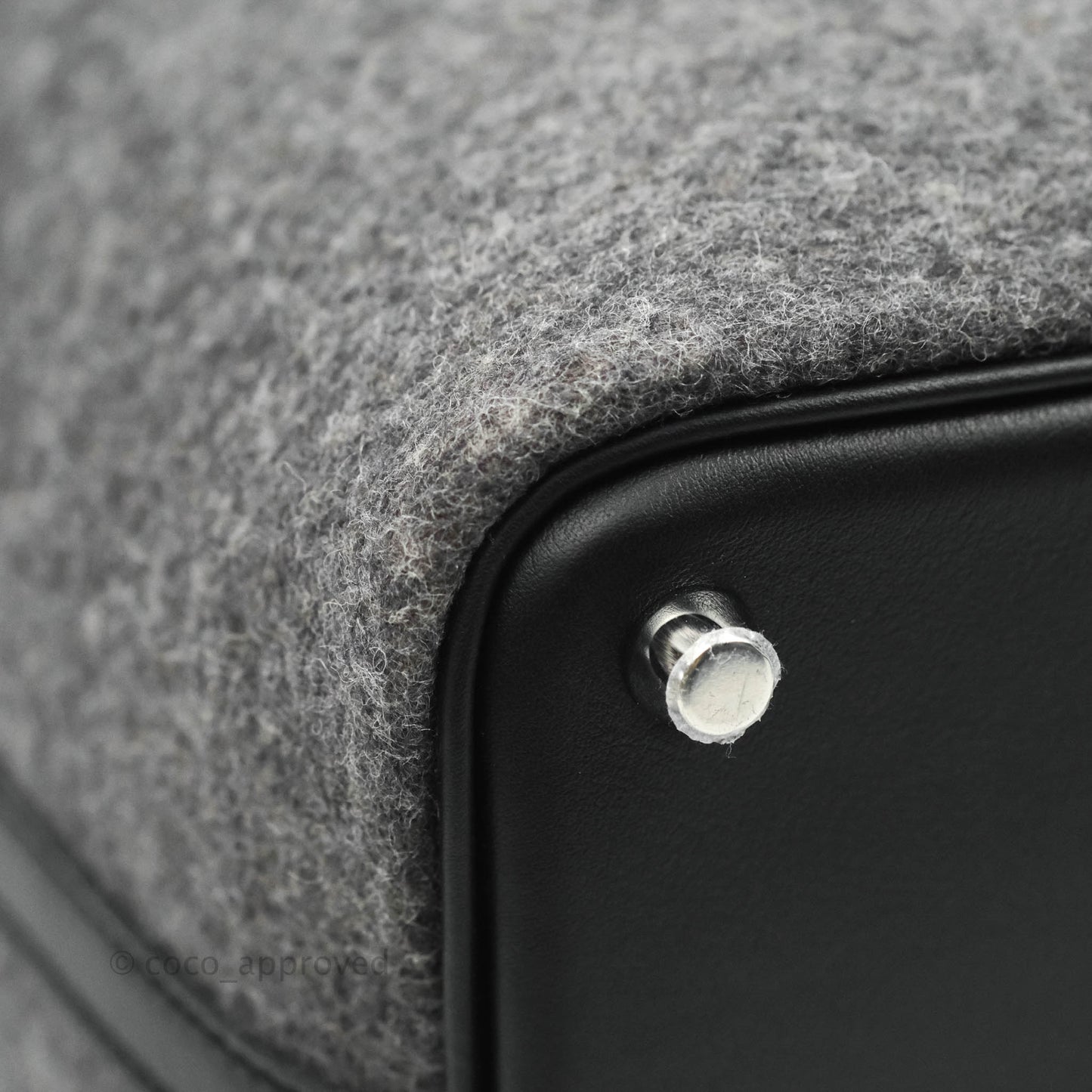 Hermès Wool Feutre Swift Grey Picotin Lock 18 PM Palladium Hardware