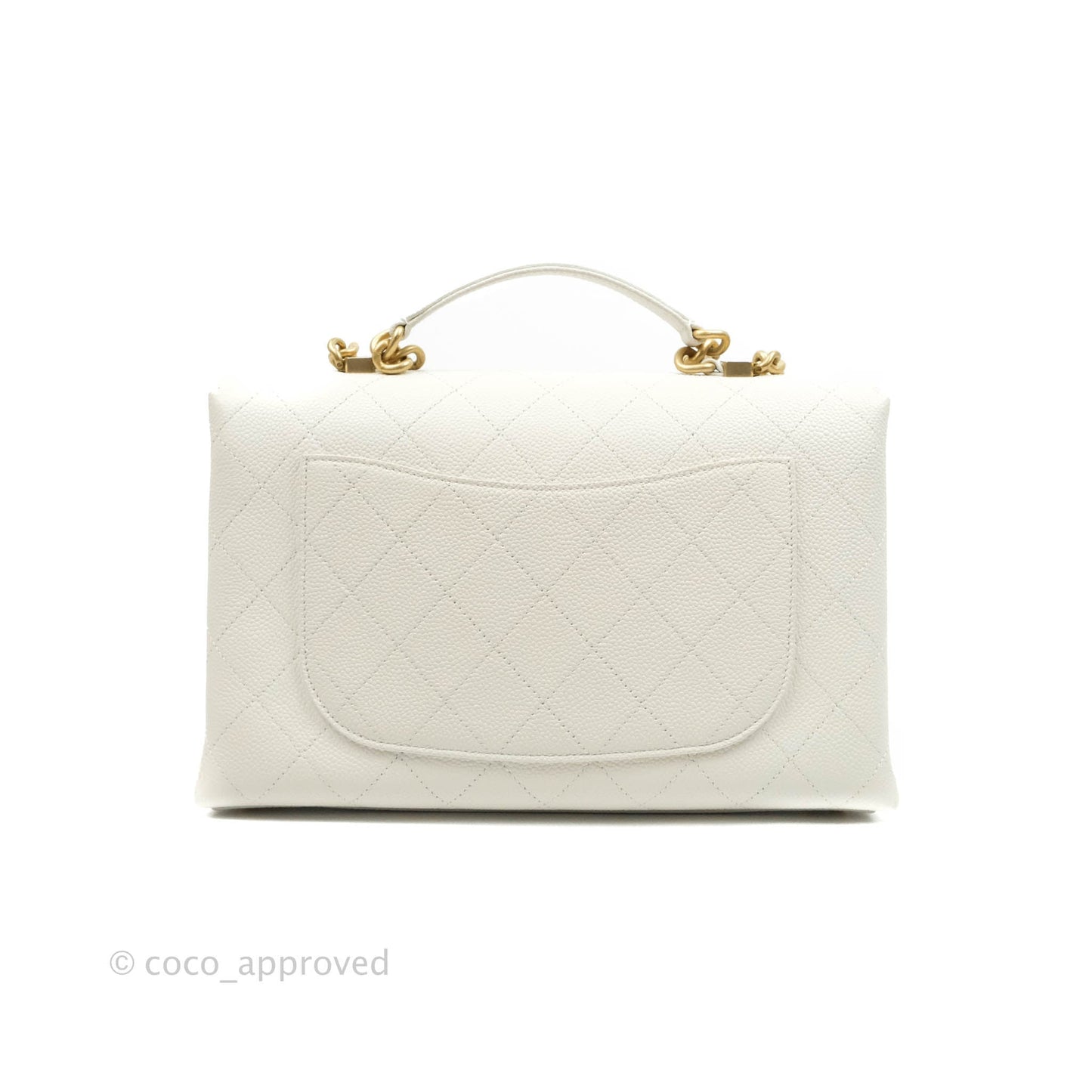 Chanel Medium Chic Affinity Grained Calfskin White Gold Hardware
