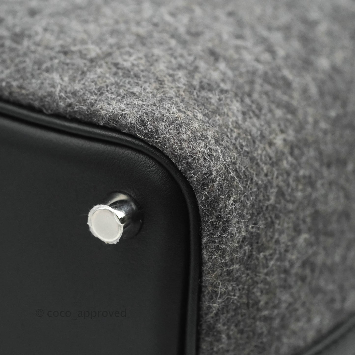 Hermès Wool Feutre Swift Grey Picotin Lock 18 PM Palladium Hardware