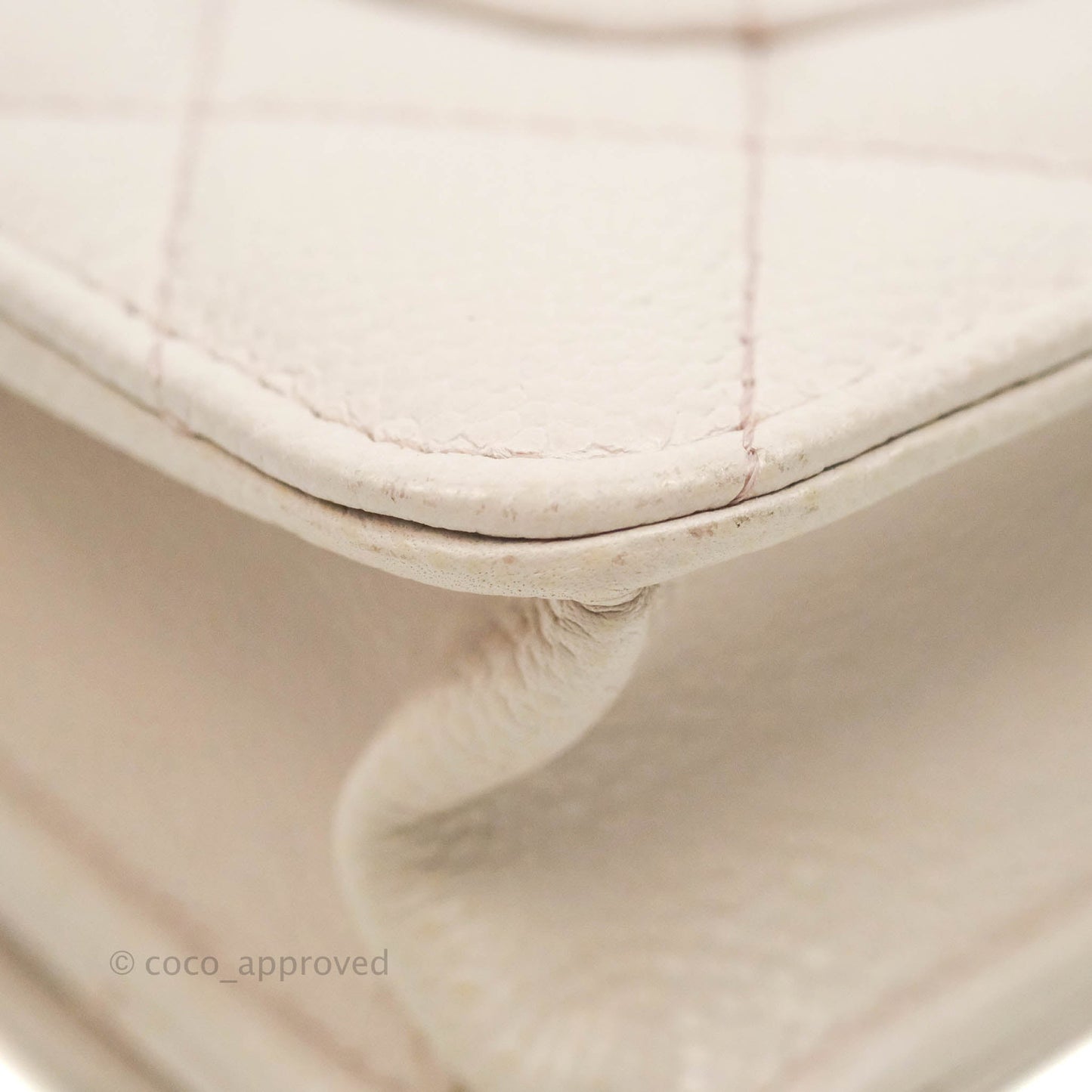 Chanel Quilted WOC Lilac Caviar CC Coco Chain Gold Hardware