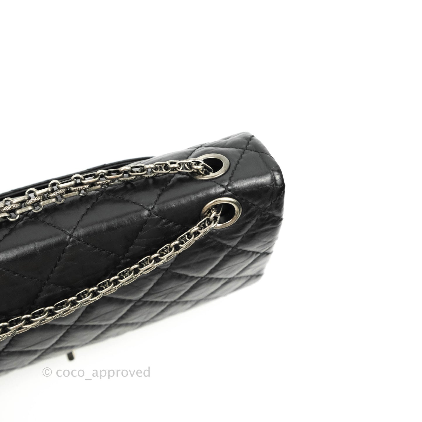 Chanel Quilted Reissue 226 Flap Black Aged Calfskin Ruthenium Hardware