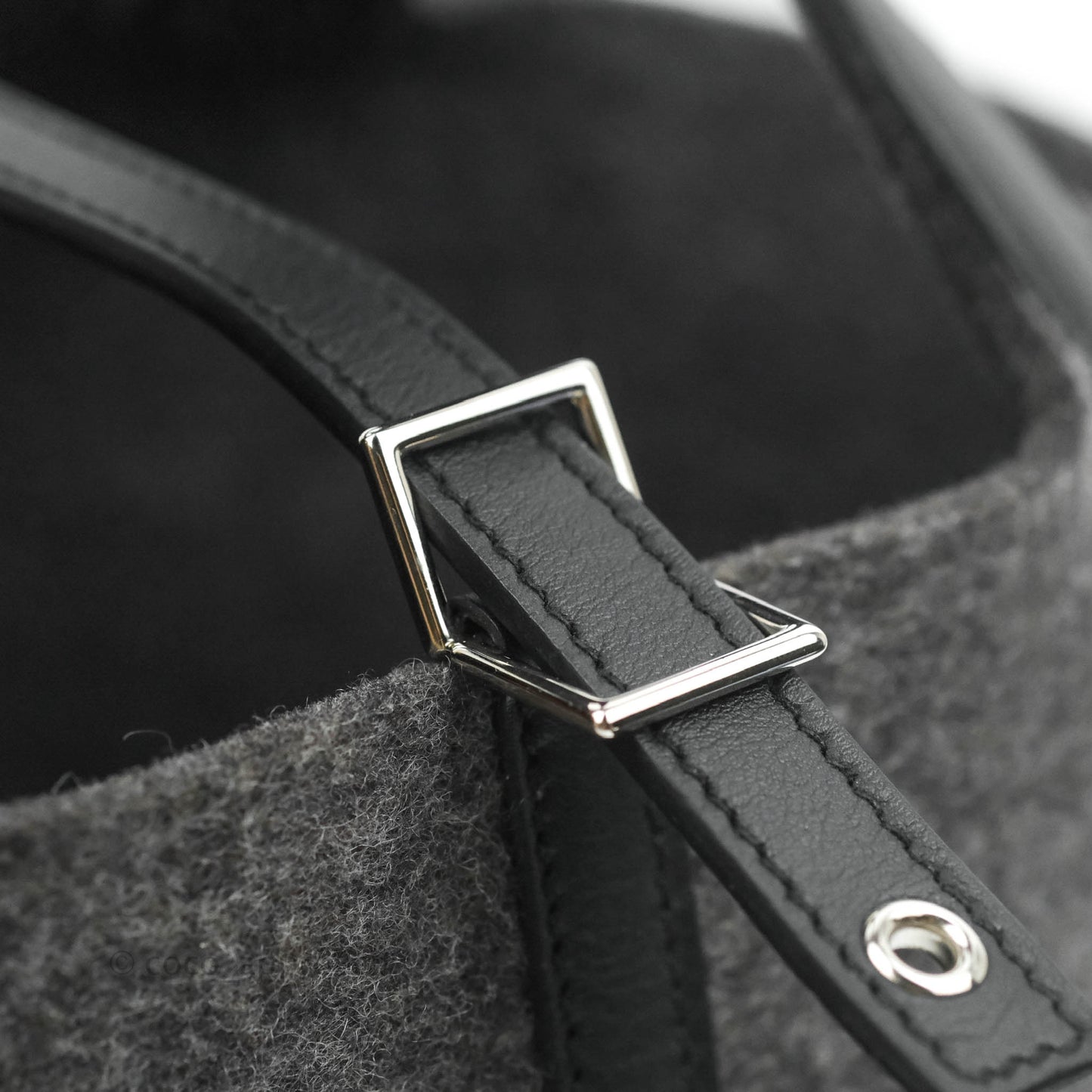Hermès Wool Feutre Swift Grey Picotin Lock 18 PM Palladium Hardware