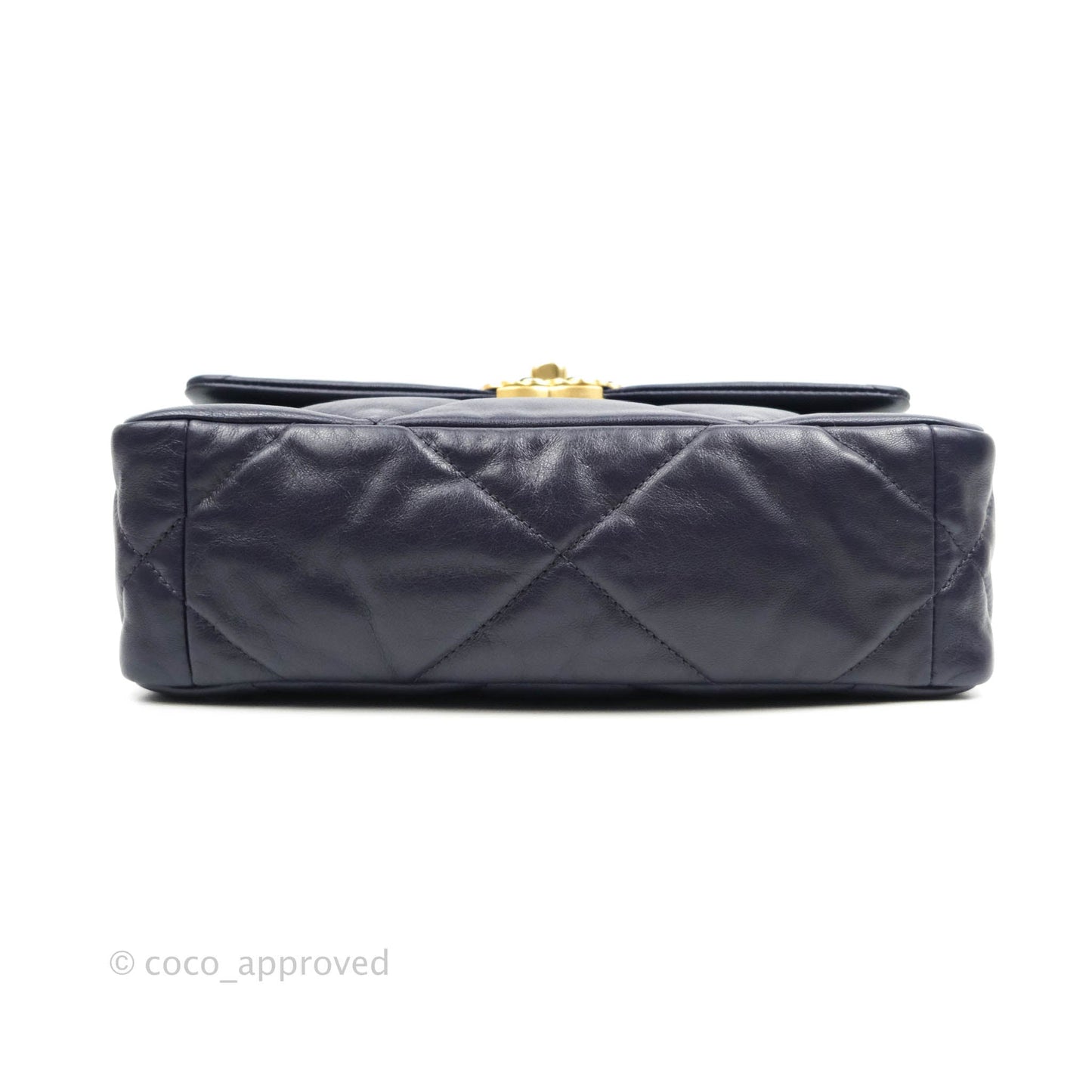 Chanel 19 Small Dark Purple Mixed Hardware