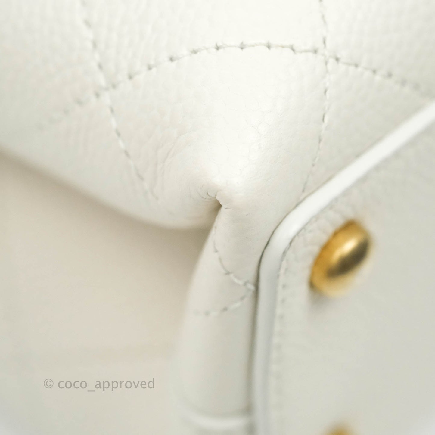 Chanel Medium Chic Affinity Grained Calfskin White Gold Hardware