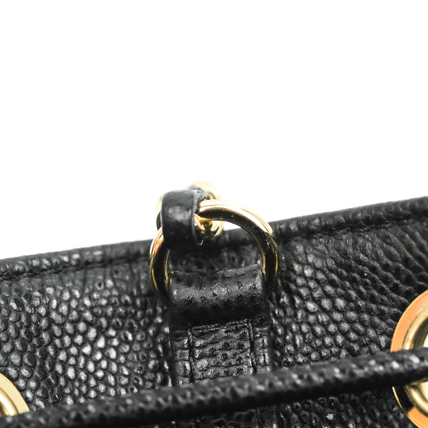 Chanel Business Affinity Drawstring Bucket Bag Black Caviar Gold Hardware 21P