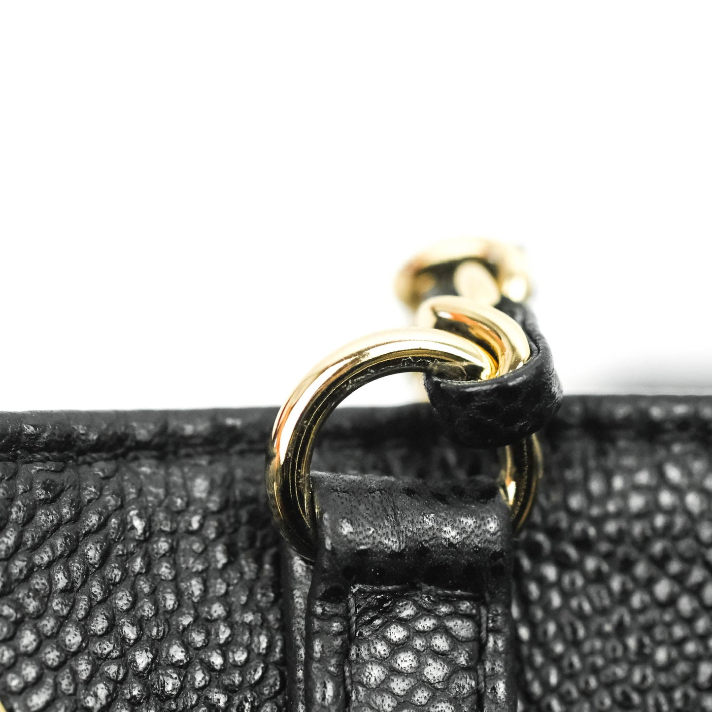 Chanel Business Affinity Drawstring Bucket Bag Black Caviar Gold Hardware 21P