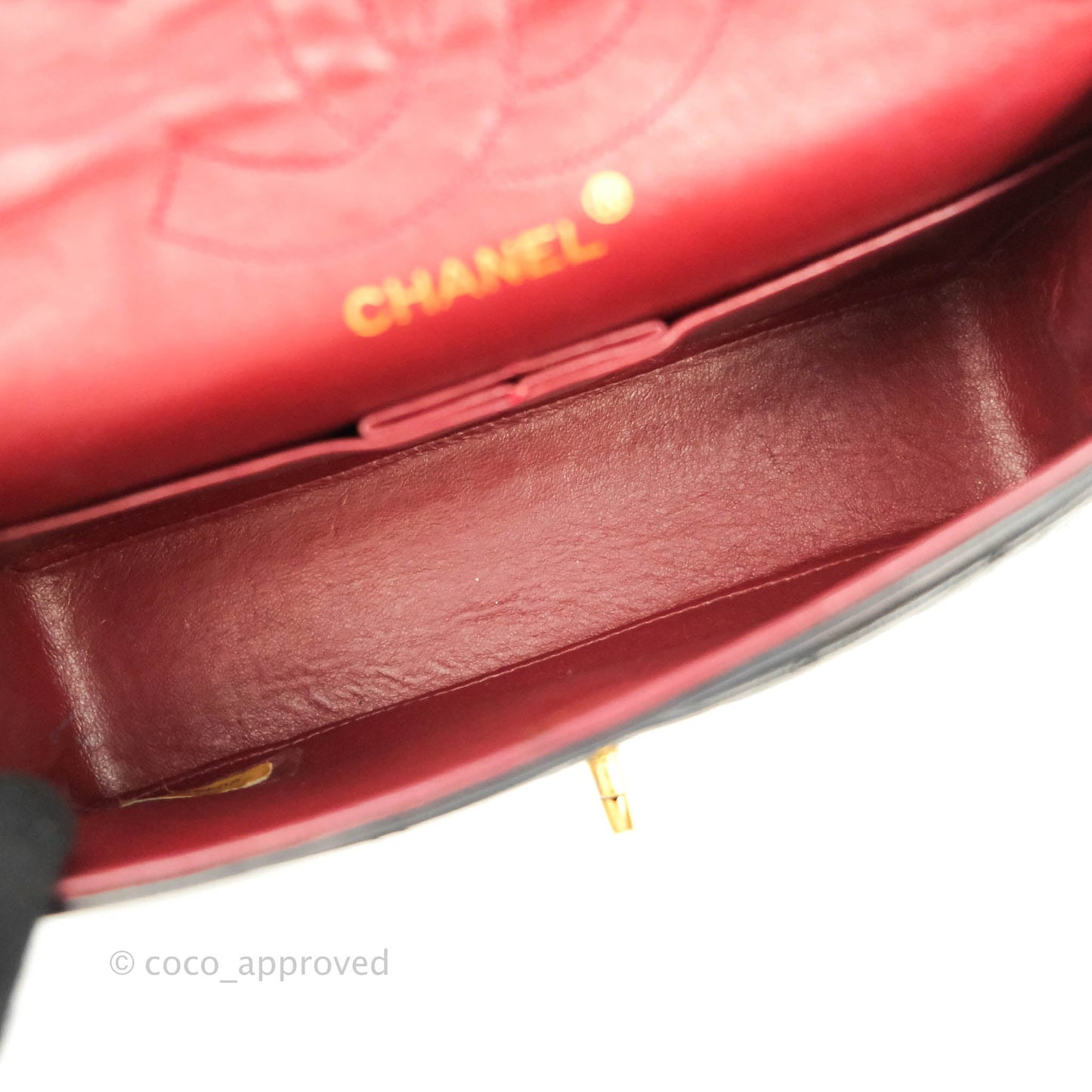 Chanel Classic Vintage Small S/M Flap Black Lambskin 24K Gold Hardware