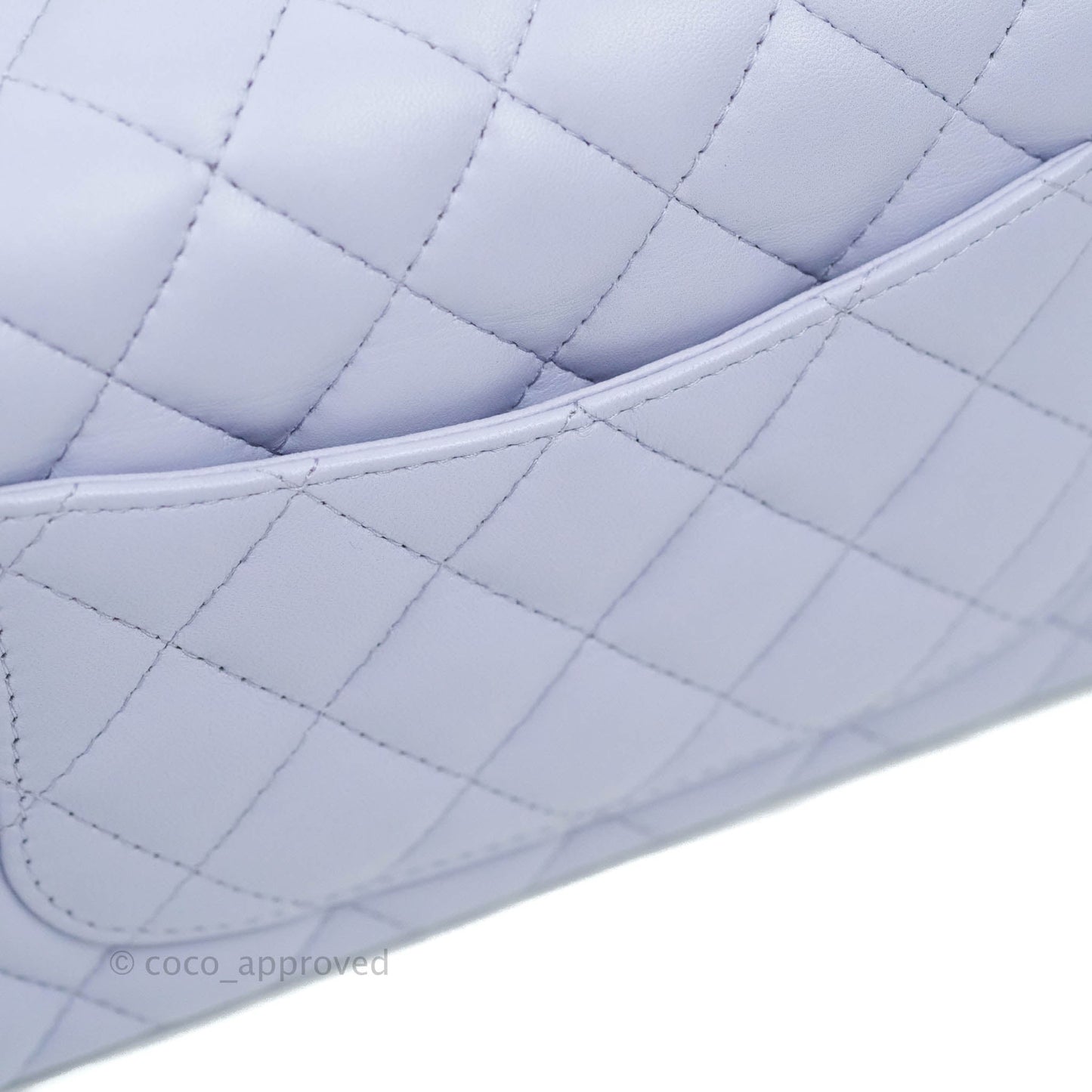 Chanel Quilted Mini Rectangular Lilac Lambskin Gold Hardware 21K
