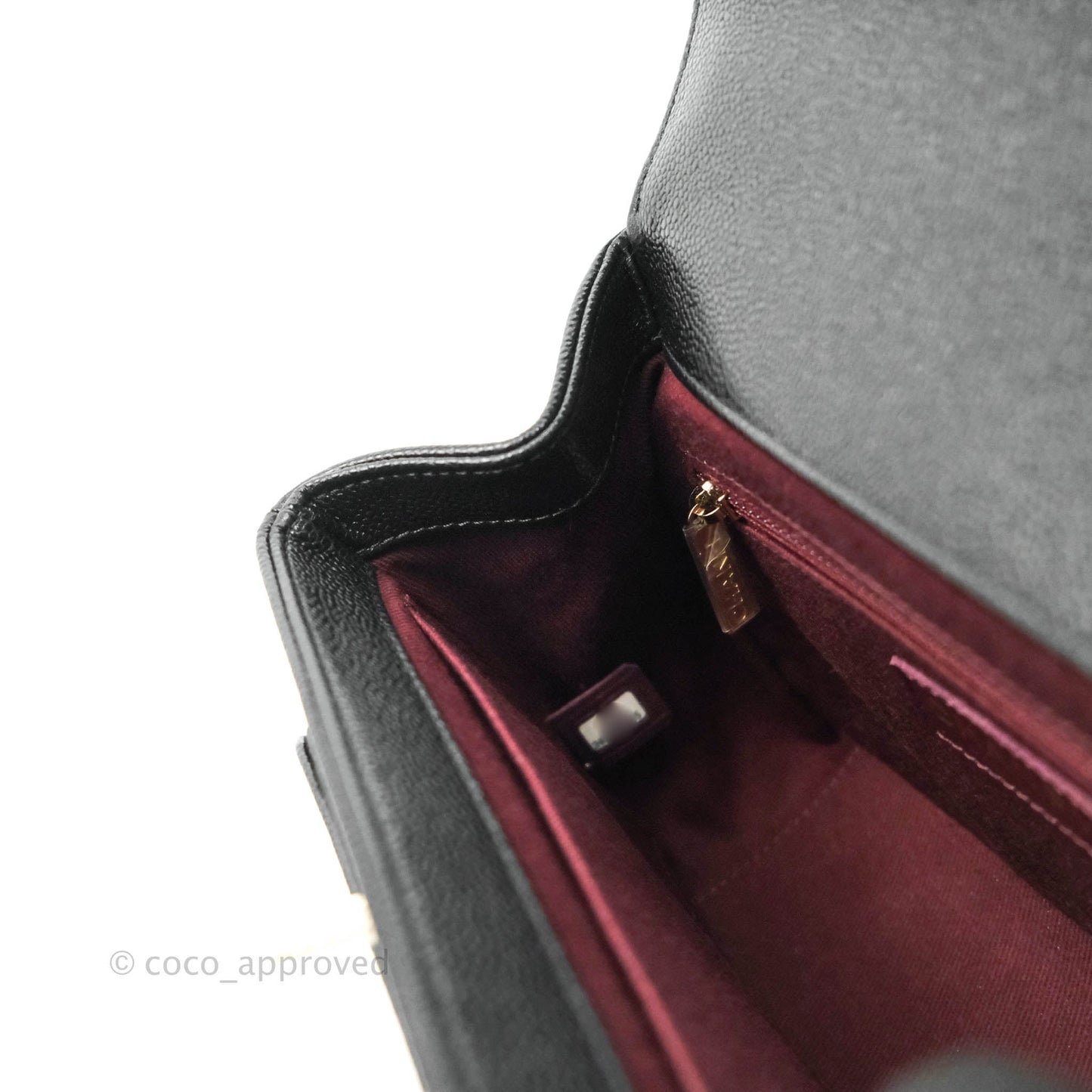 Chanel Small Quilted Business Affinity Flap Black Caviar Gold Hardware