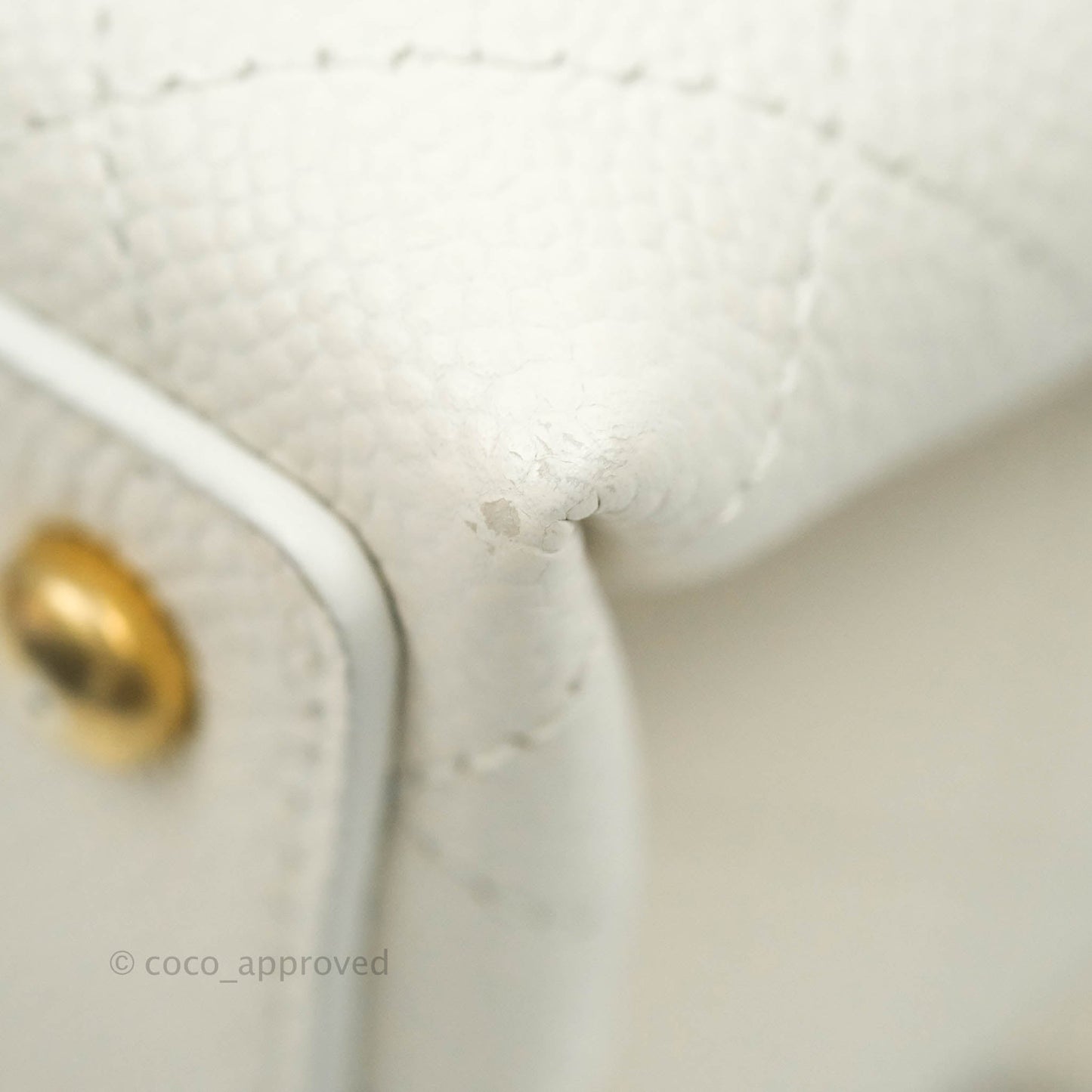 Chanel Medium Chic Affinity Grained Calfskin White Gold Hardware