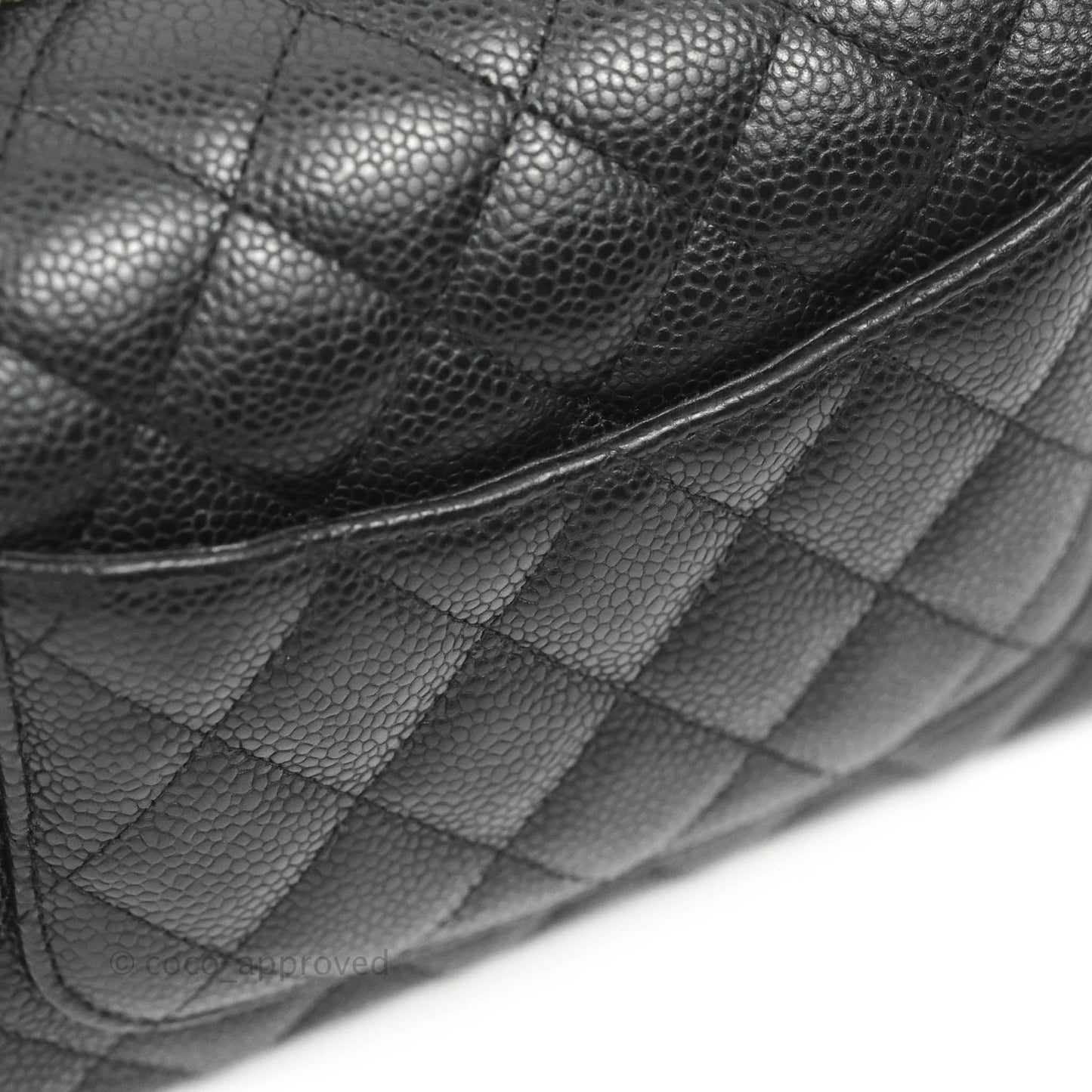 Chanel Quilted Mini Rectangular Flap Black Caviar Gold Hardware 18S