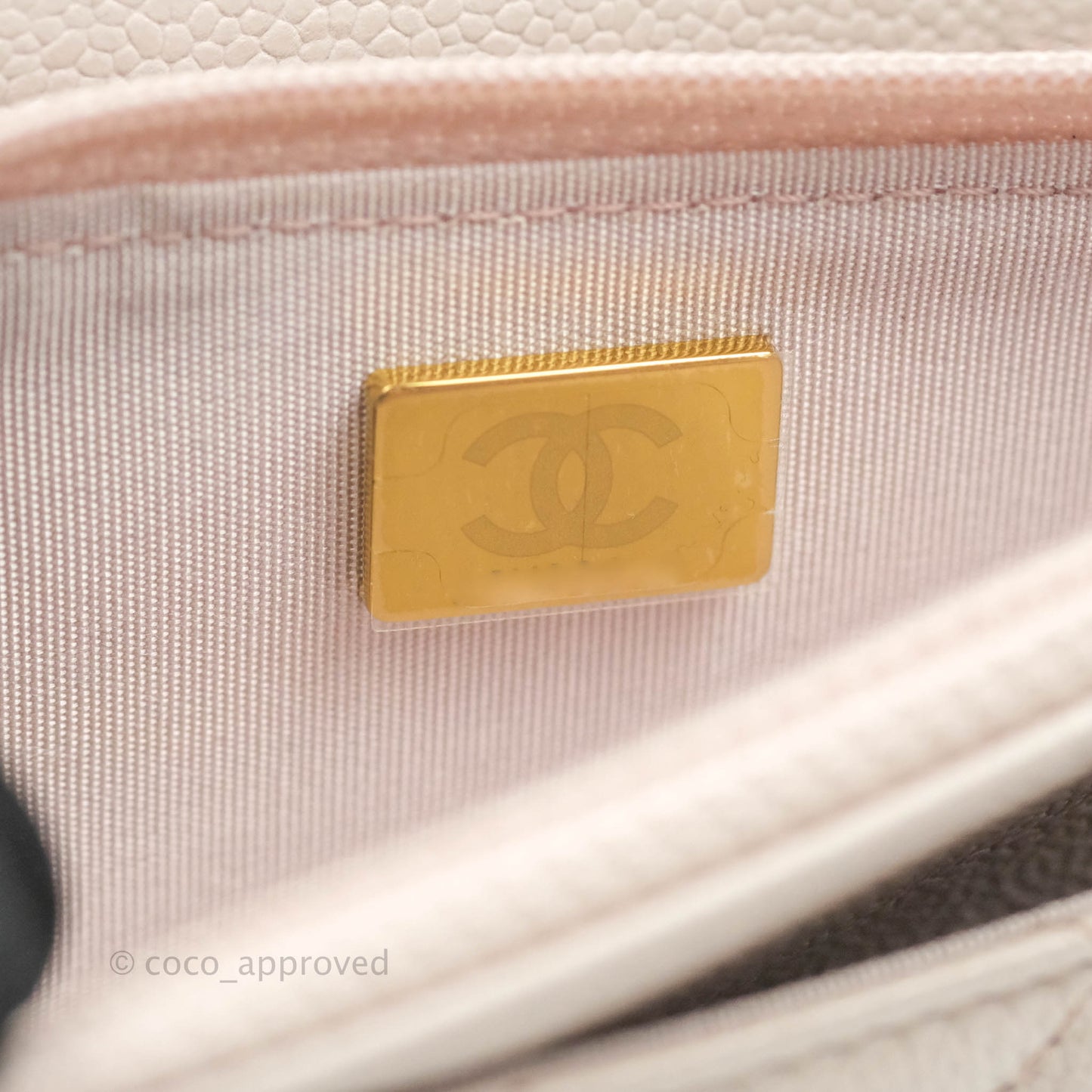 Chanel Quilted WOC Lilac Caviar CC Coco Chain Gold Hardware