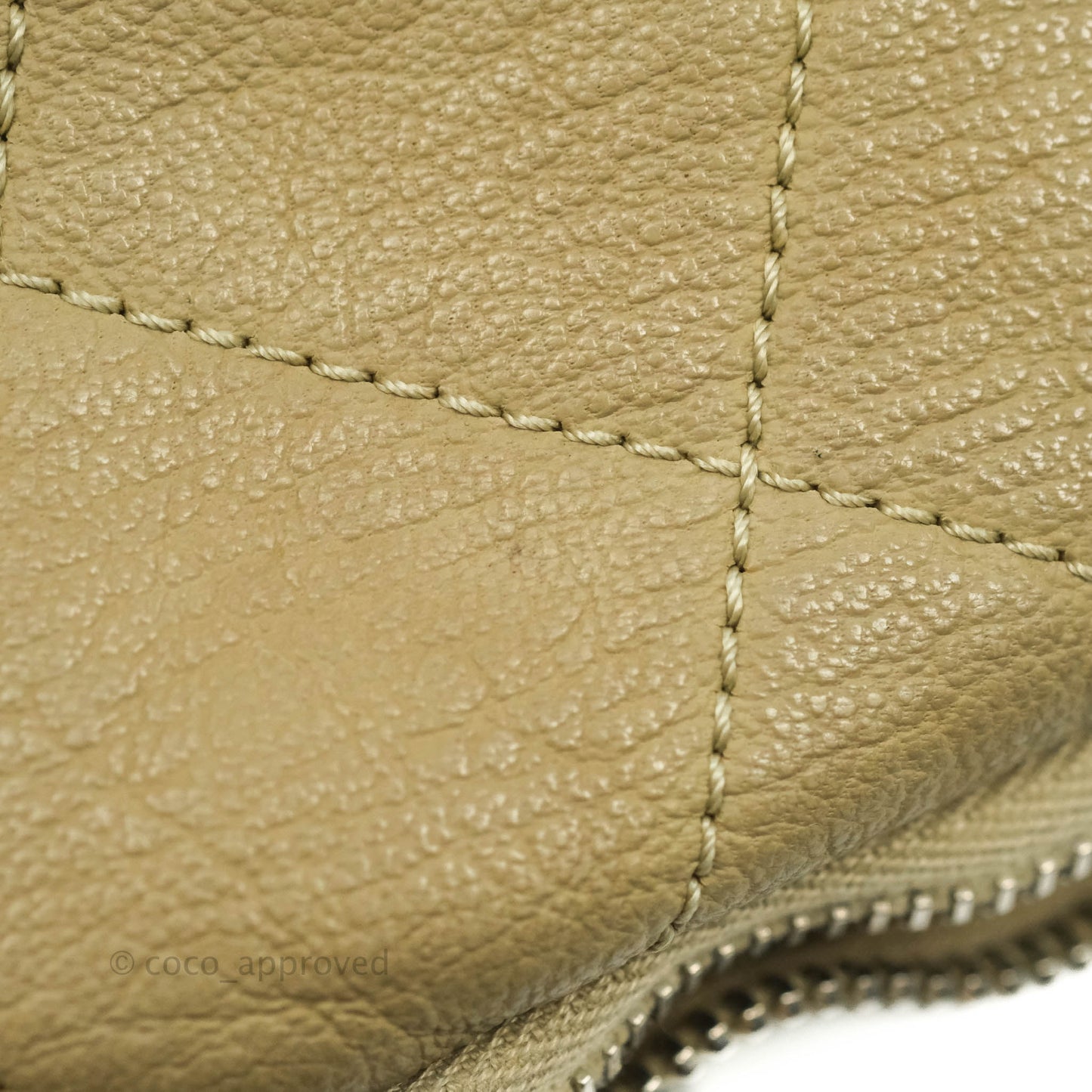Chanel Yacht Expandable Shoulder Bag Beige Calfskin Tote
