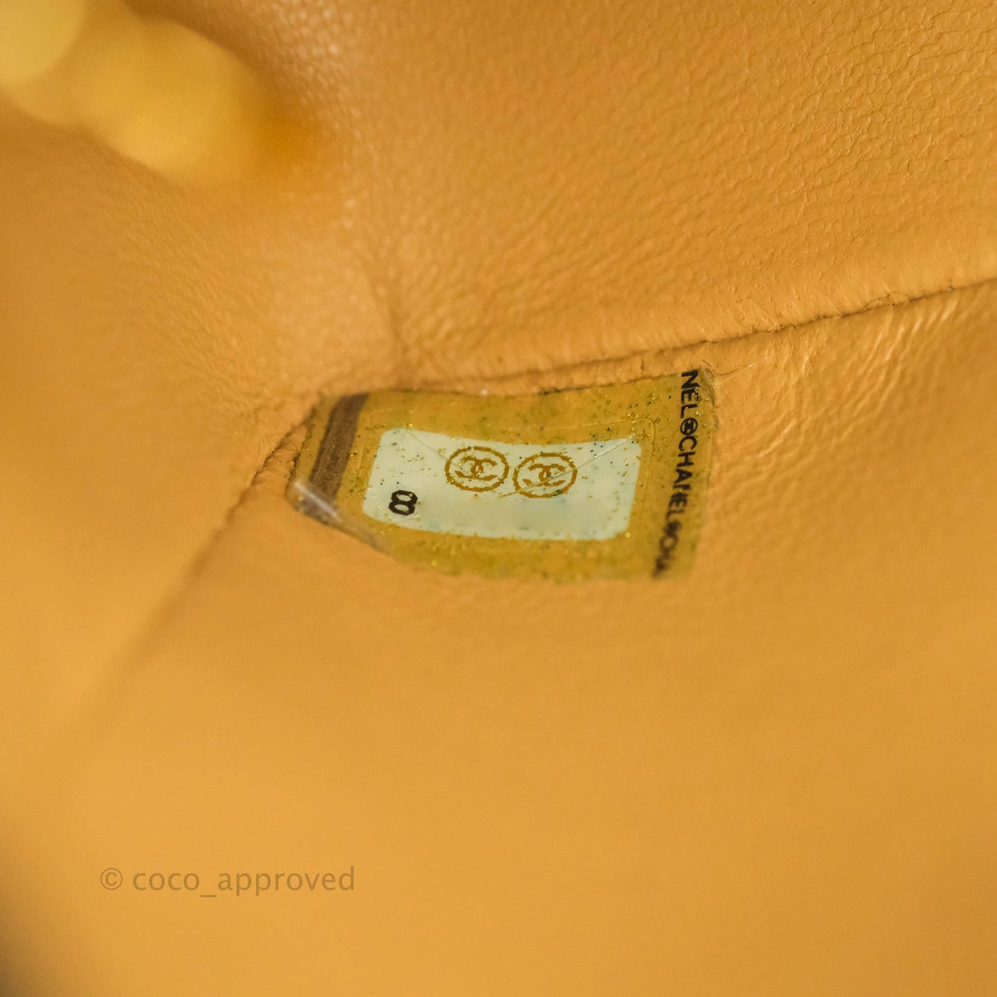 Chanel Vintage Quilted Mini Square Dark Beige Caviar 24K Gold Hardware