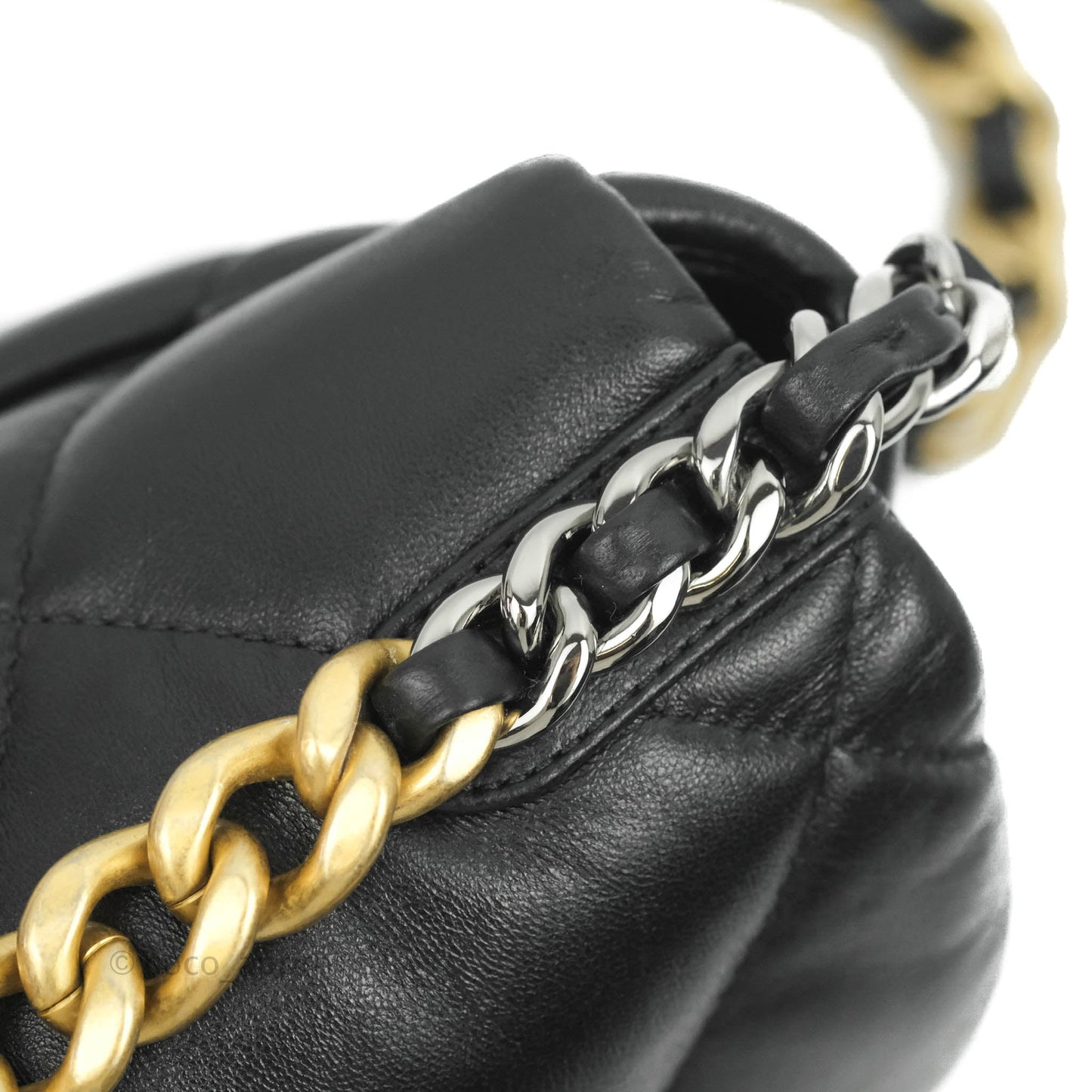 Chanel 19 Small Black Lambskin Mixed Hardware
