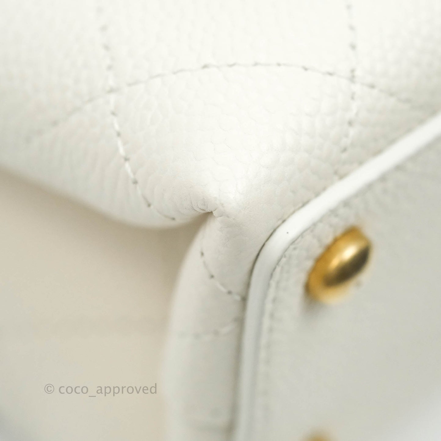 Chanel Medium Chic Affinity Grained Calfskin White Gold Hardware