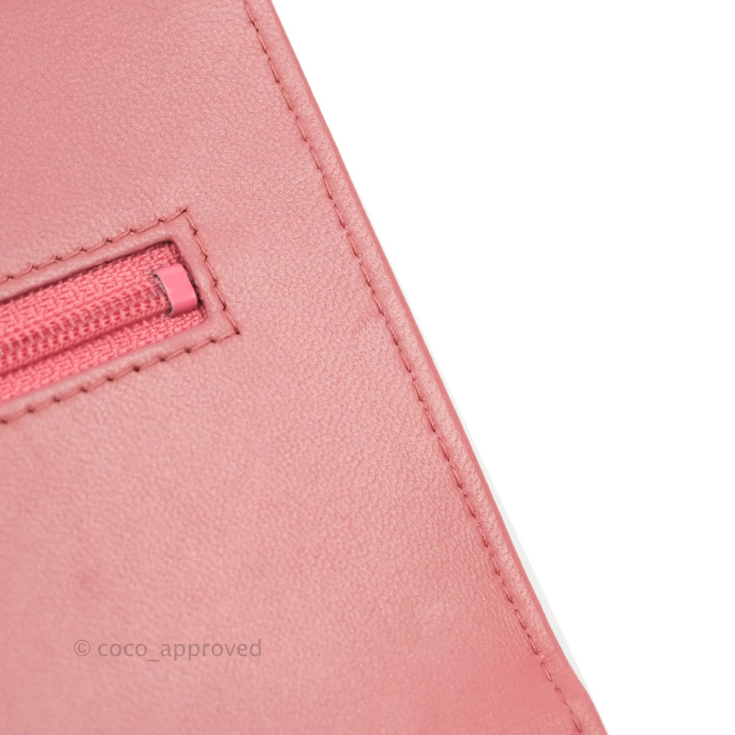 Chanel Trendy CC WOC Wallet on Chain Chevron Pink Lambskin Gold Hardware