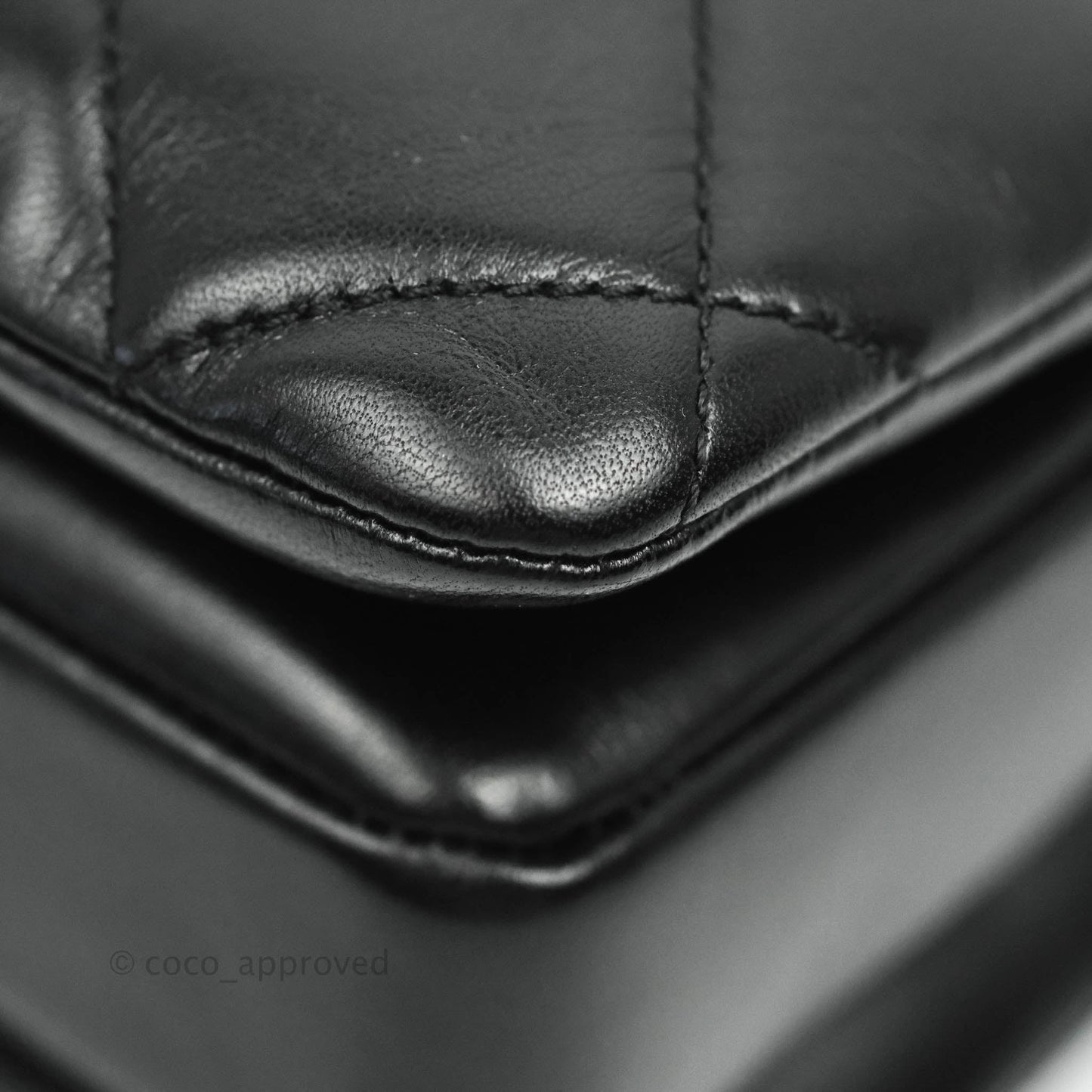 Chanel Small Trendy CC Black Lambskin Gold Hardware